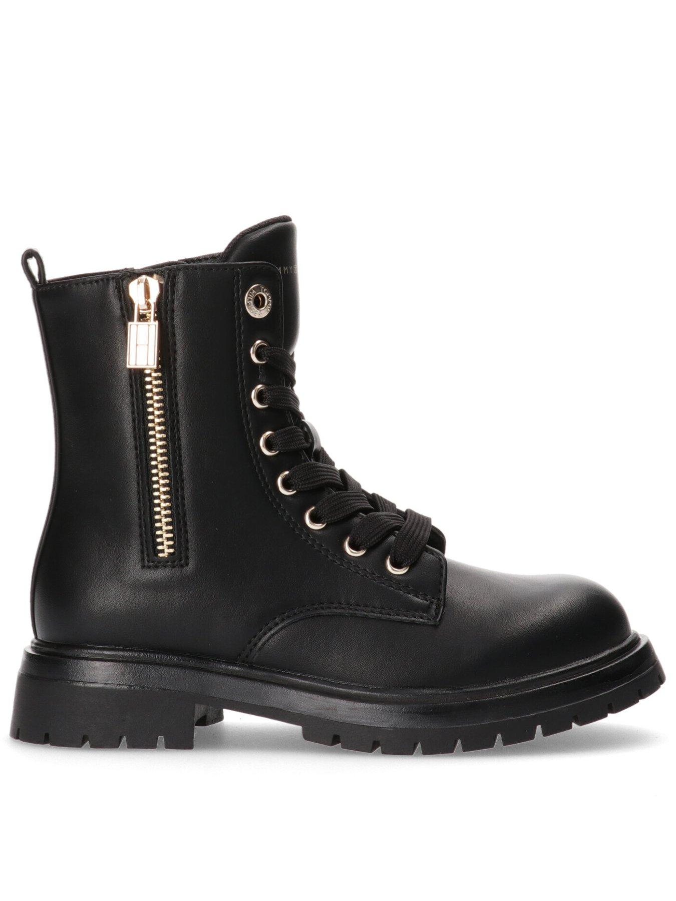 tommy-hilfiger-girls-lace-up-boot-black