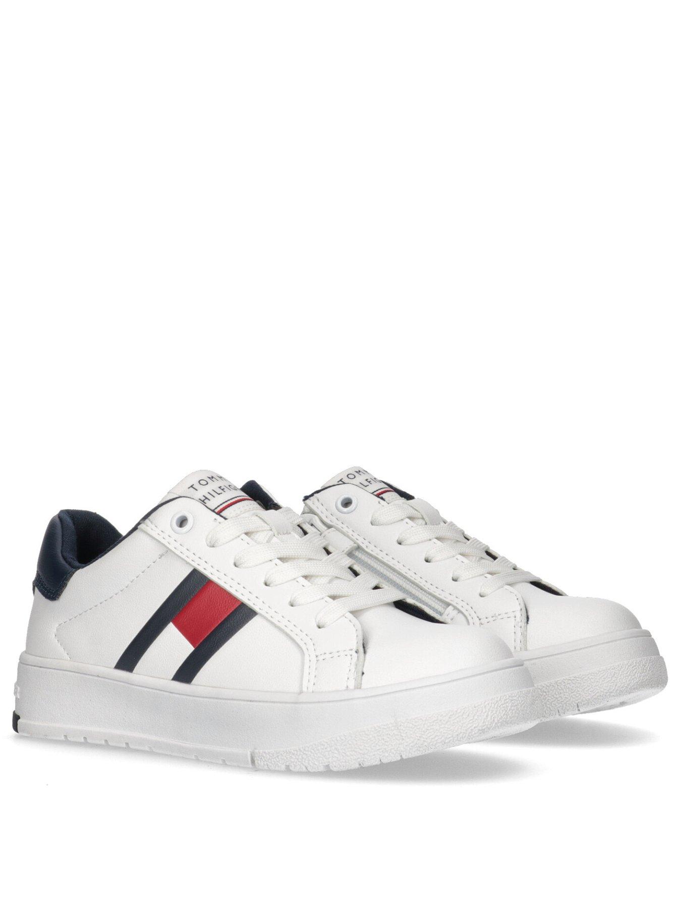 tommy-hilfiger-boys-nathan-flag-low-cut-lace-up-trainer-whitestillFront