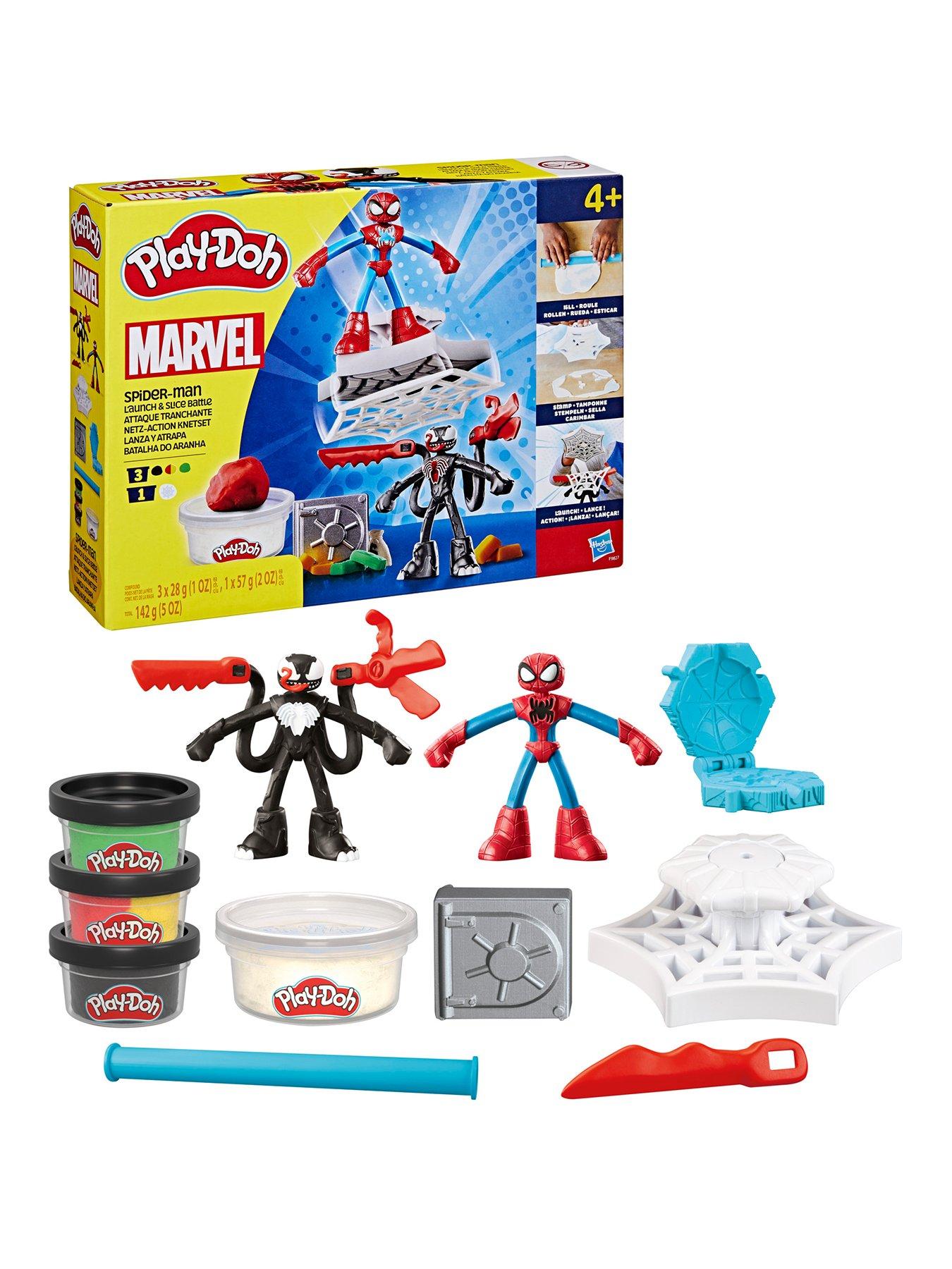 undefined Play Doh Spiderman Launch and Slice Battle