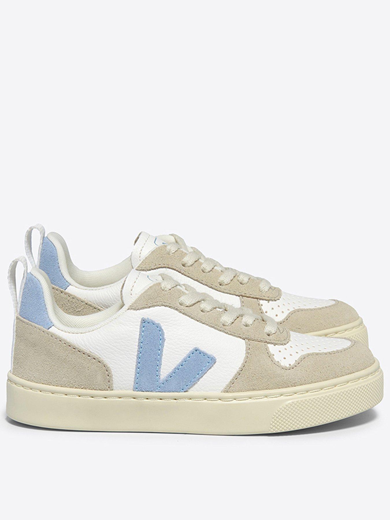 veja-junior-small-v-10-laces-trainers-whitegrey