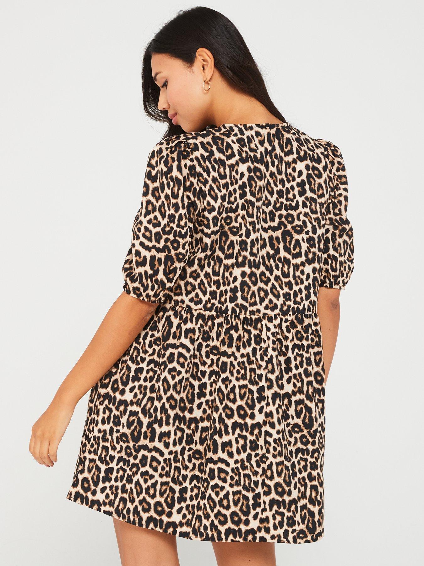 only-tie-front-mini-dress-leopard-printstillFront