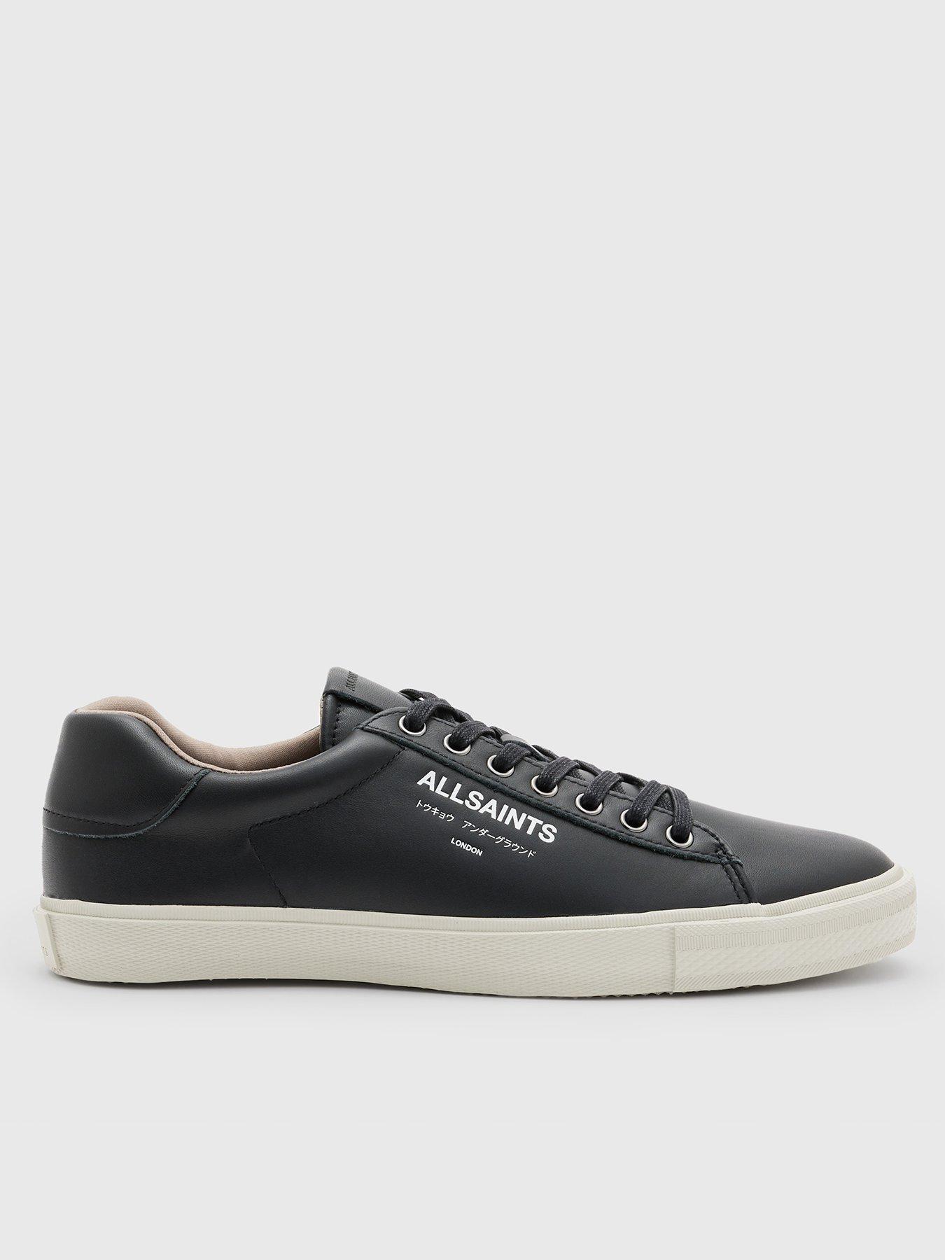 AllSaints Underground Leather Sneaker - Black