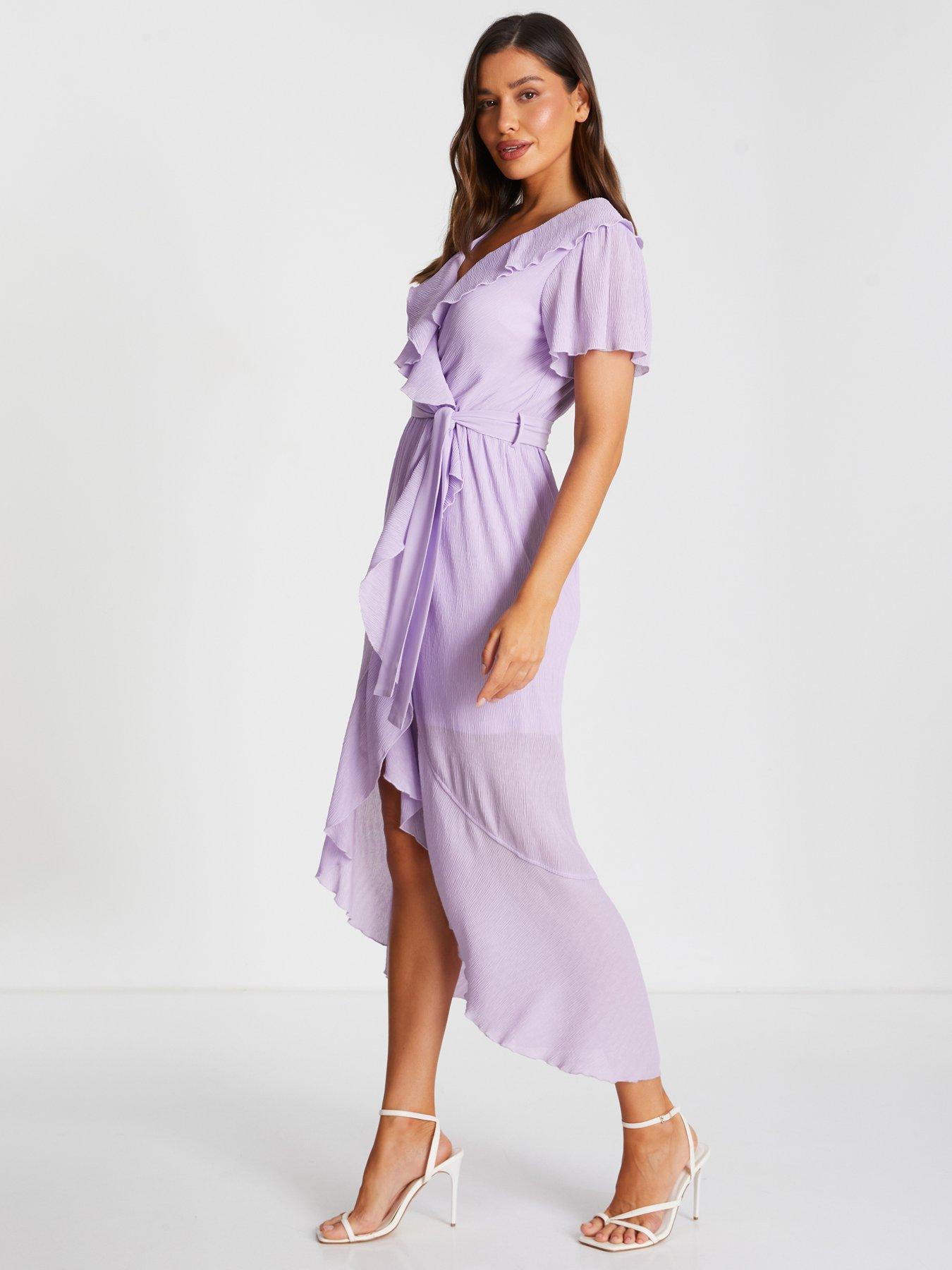 quiz-lilac-crinkle-v-neck-frill-midaxi-dressback