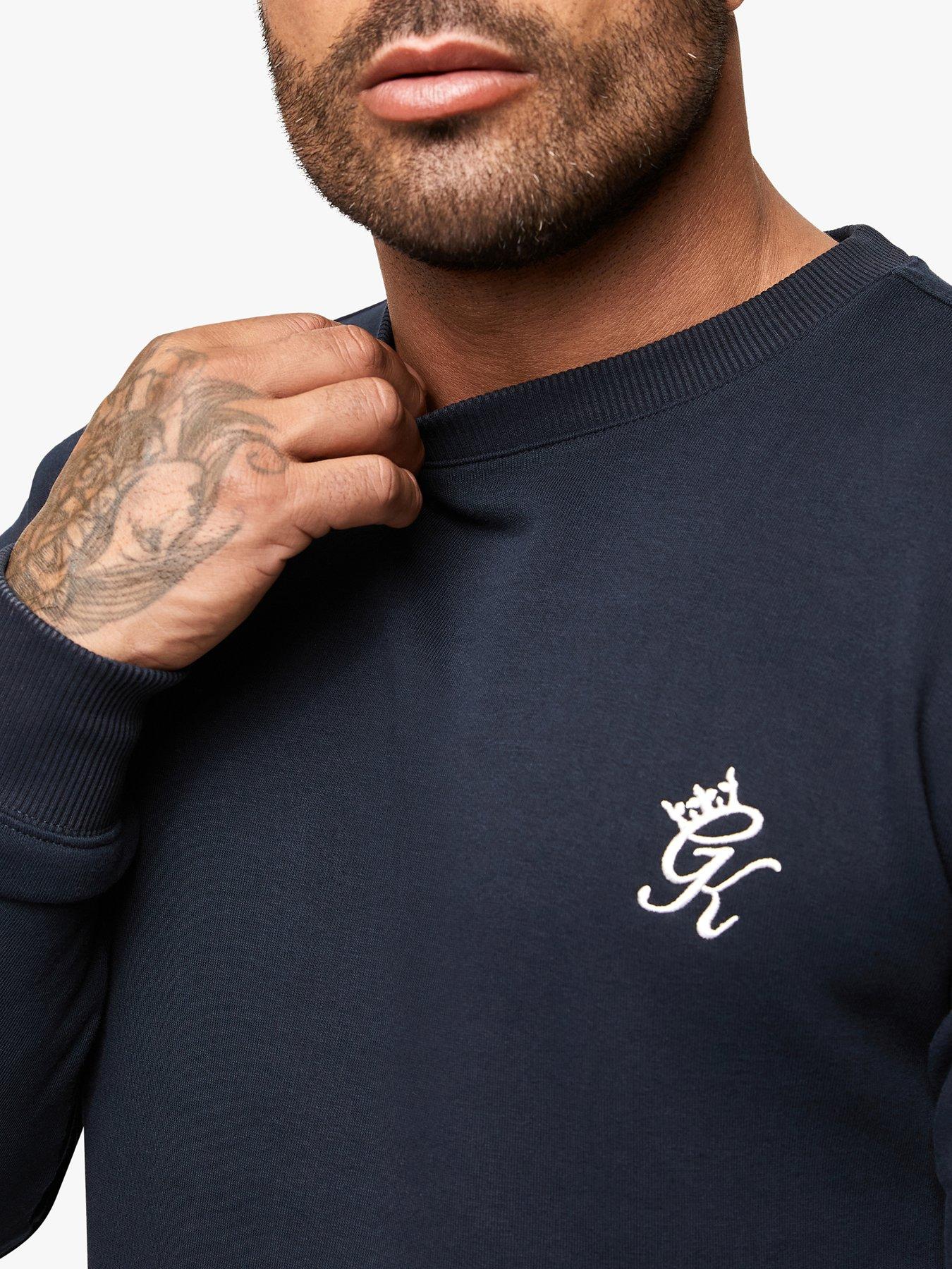 gym-king-mens-fundamental-fleece-crew-navyoutfit