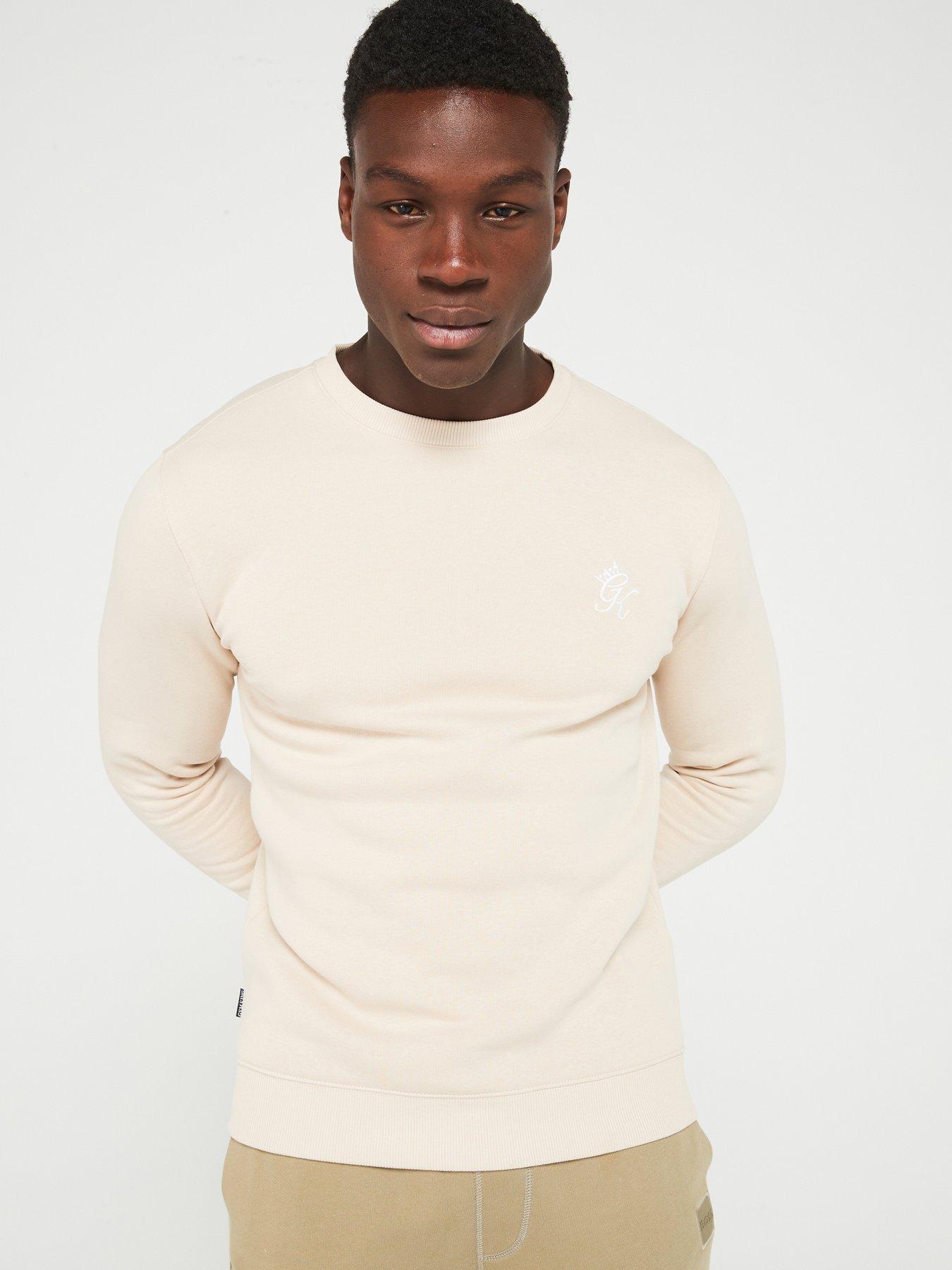 gym-king-mens-fundamental-fleece-crew-top-beige