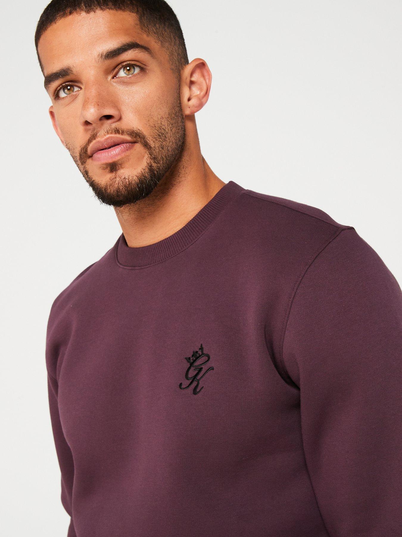 gym-king-mens-fundamental-fleece-crew-deep-plumoutfit