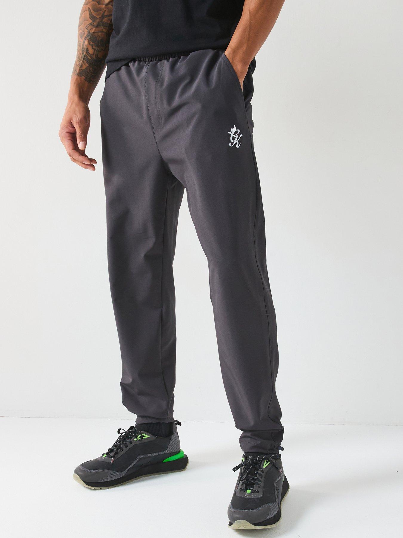 Gym King Mens Fundamental Woven Jogger - Dark Pewter