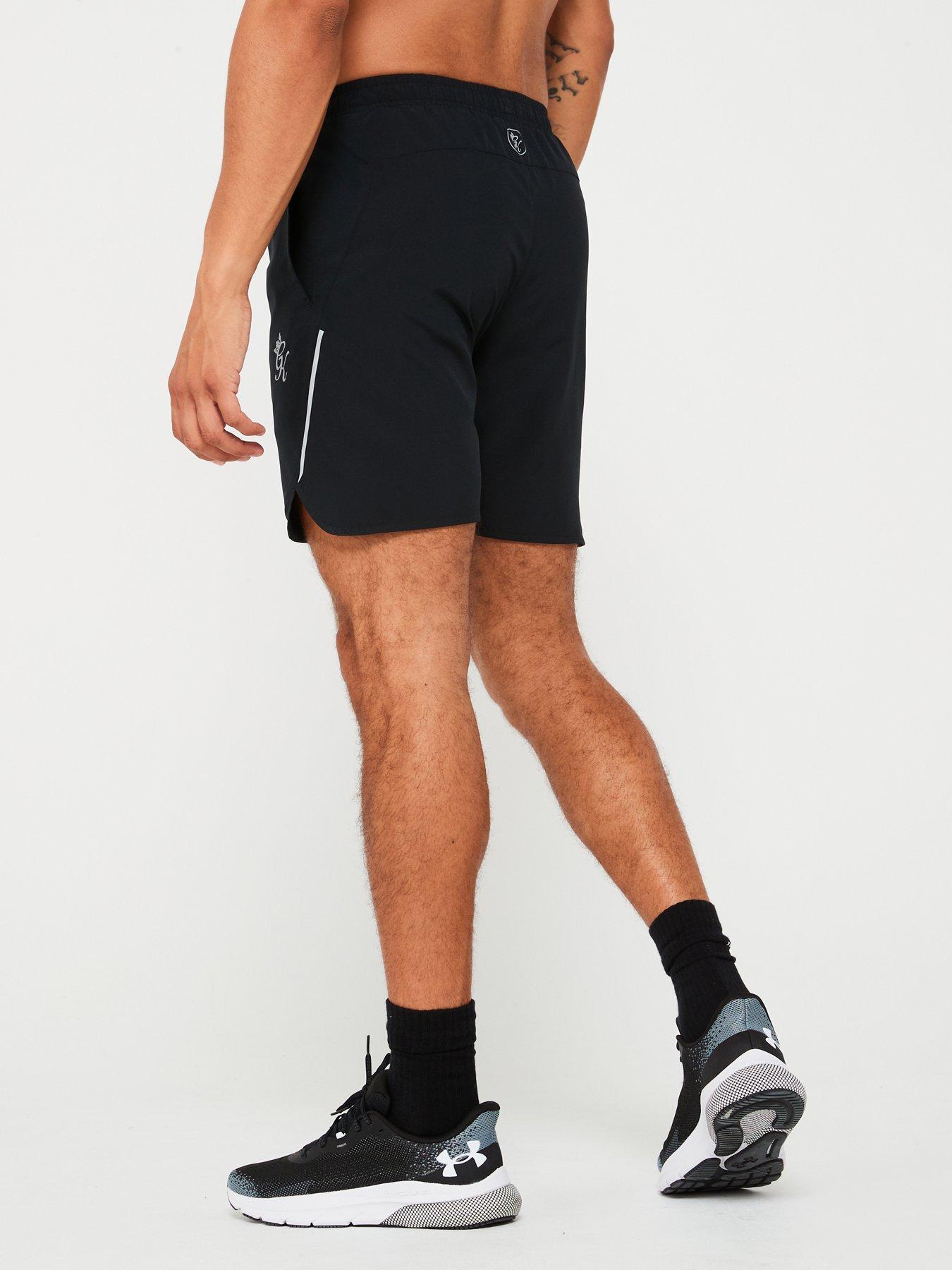 gym-king-mens-flex-short-blacksilverstillFront