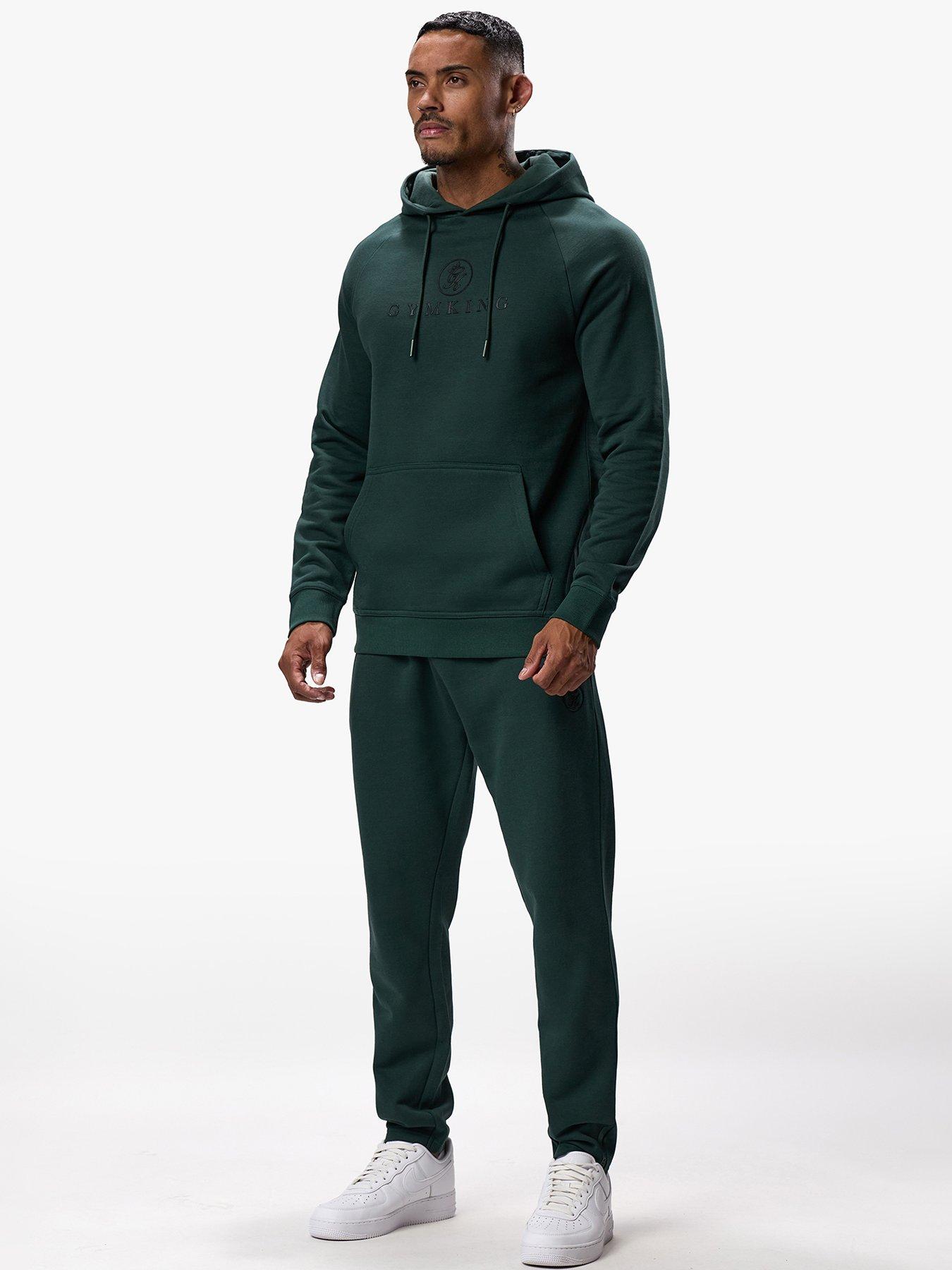 gym-king-mens-pro-logo-fleece-hood-deep-forest-greenback