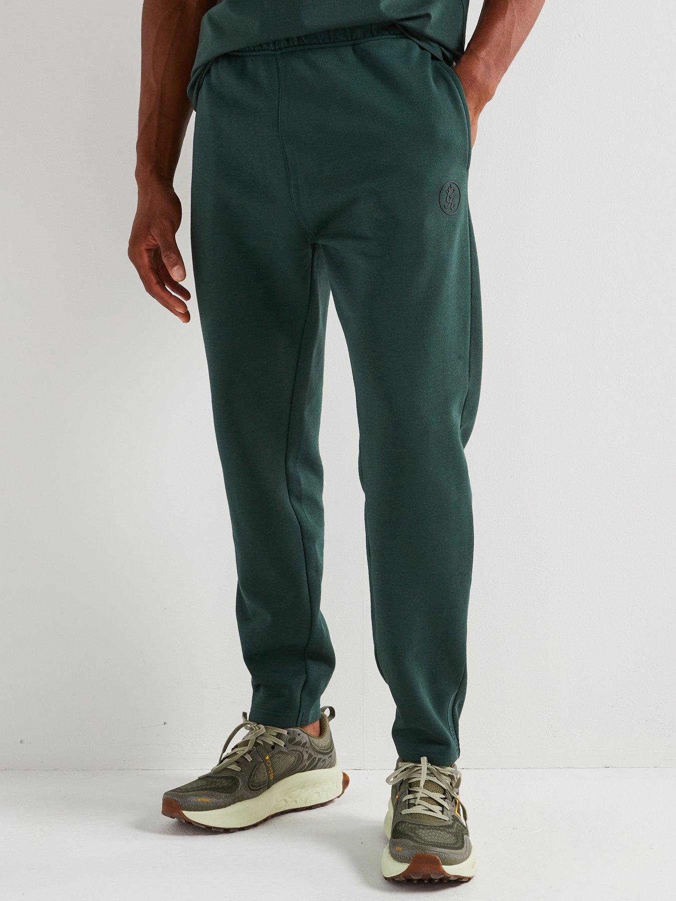 gym-king-mens-pro-logo-fleece-jogger-deep-forest-green