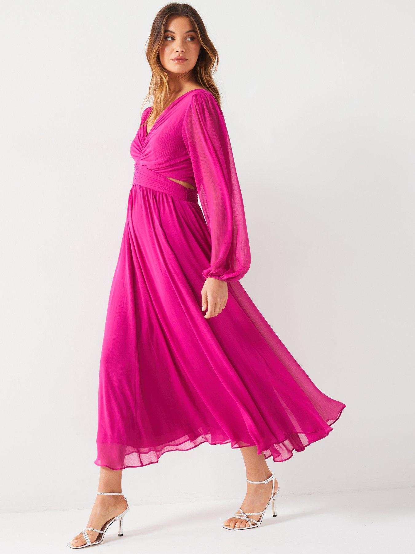 v-by-very-cut-out-detail-maxi-dress-pinkback