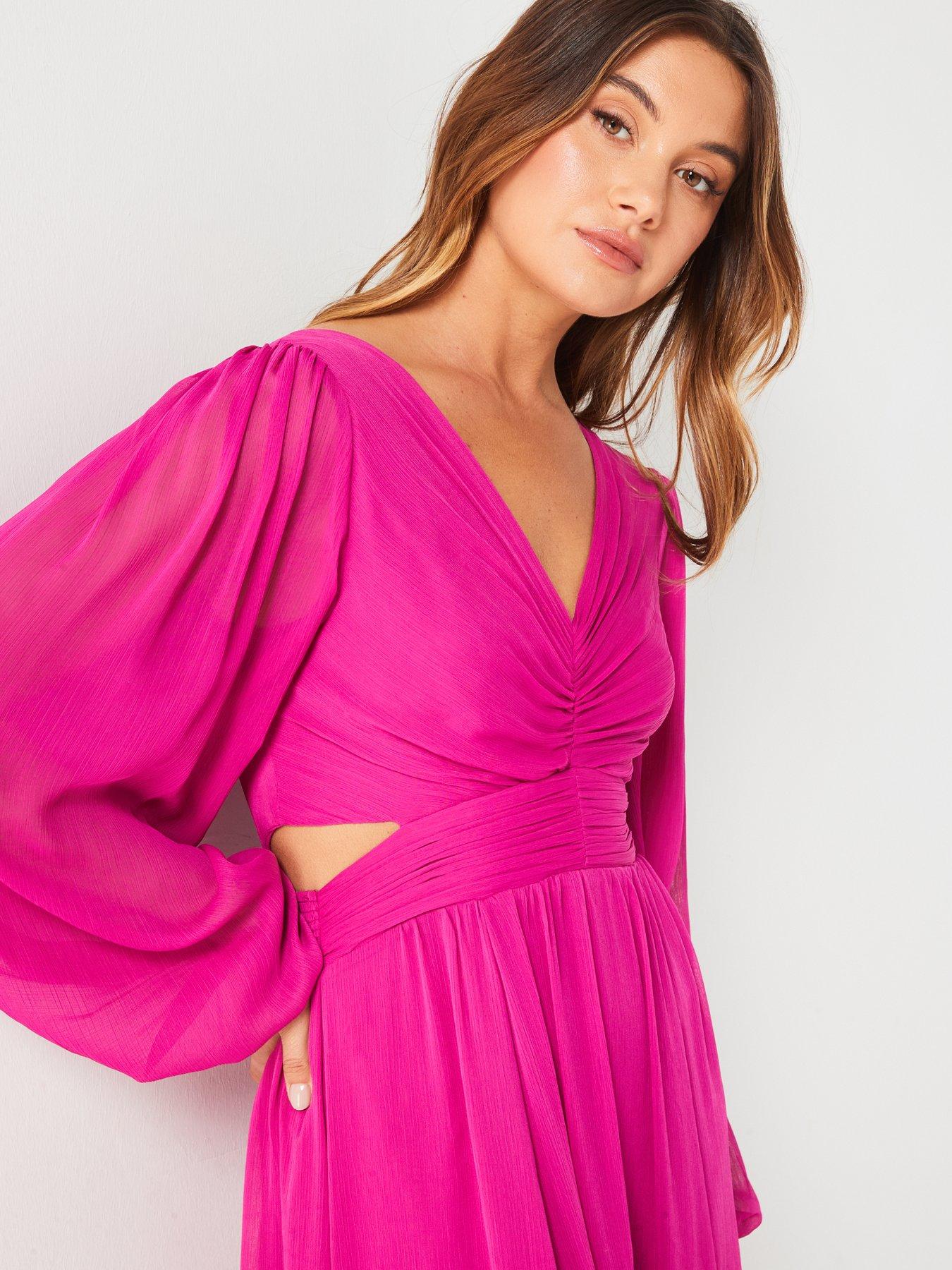 v-by-very-cut-out-detail-maxi-dress-pinkoutfit