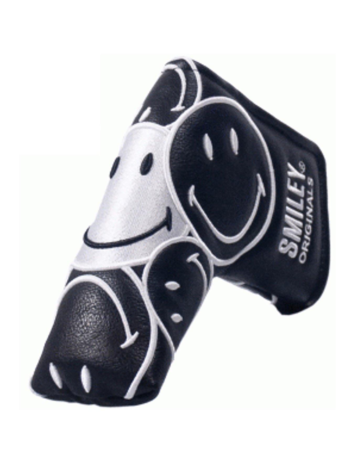 undefined Smiley Original Stacked Blade Putter Cover White/Black