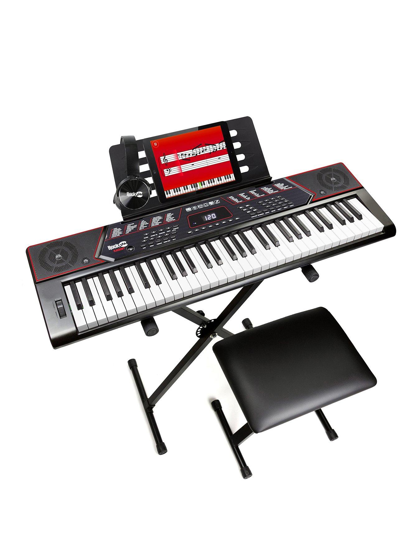 rockjam-rockjam-61-keynbspkeyboard-super-kit-with-bluetooth-connectionnbspstand-stool-and-headset