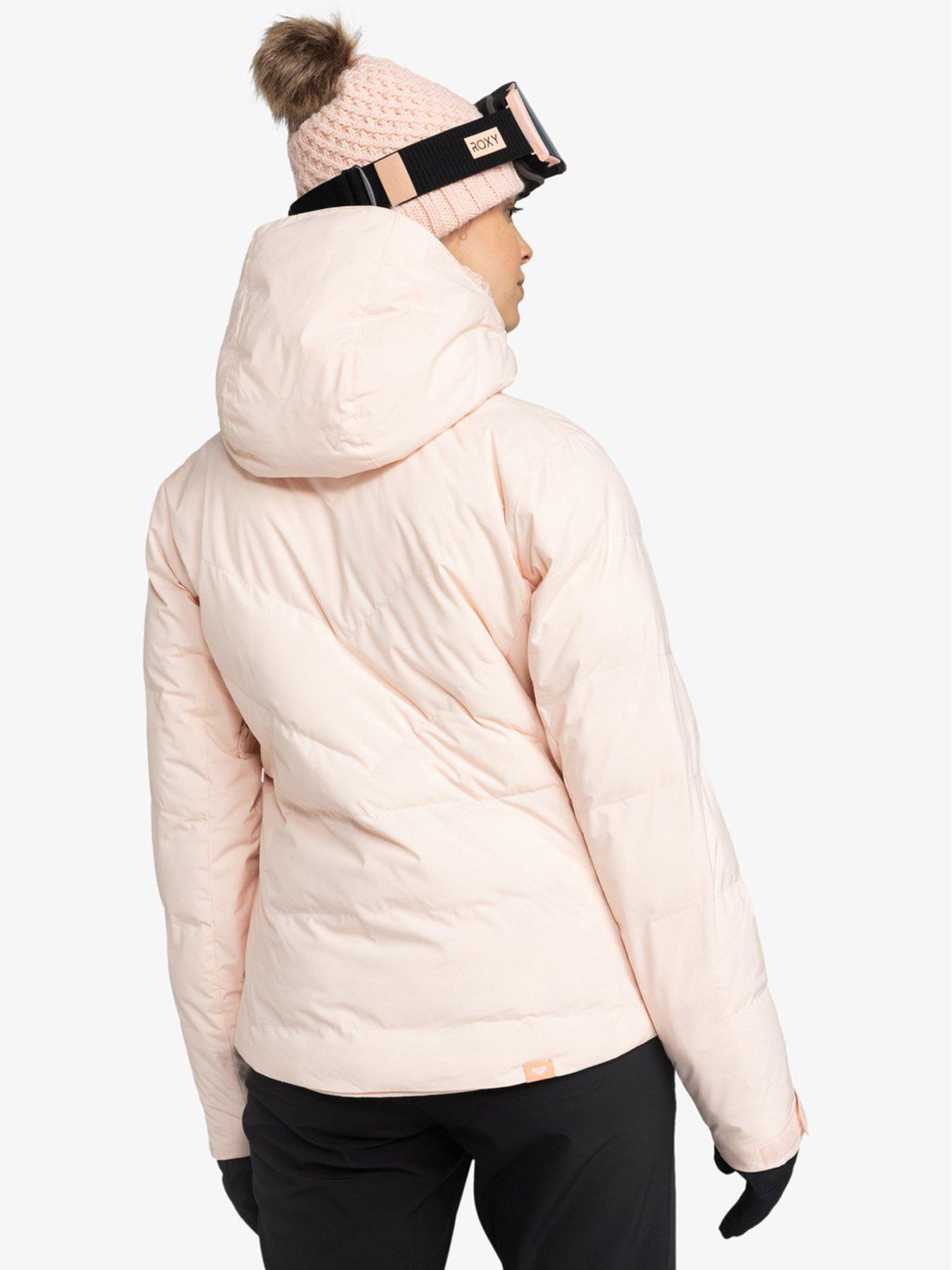 Pale pink ski jacket sale