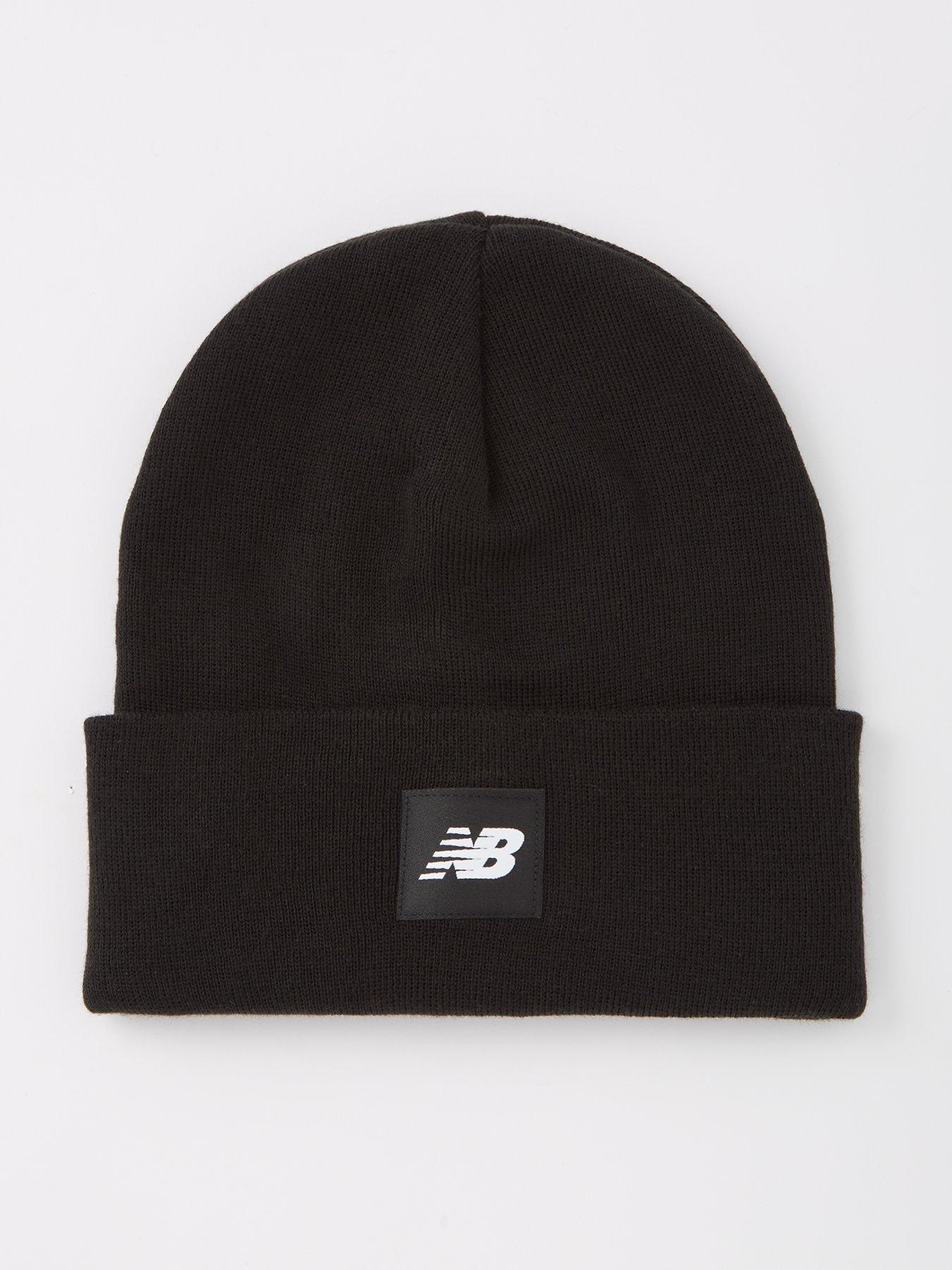 new-balance-flying-knit-cuffed-beanie-blackfront