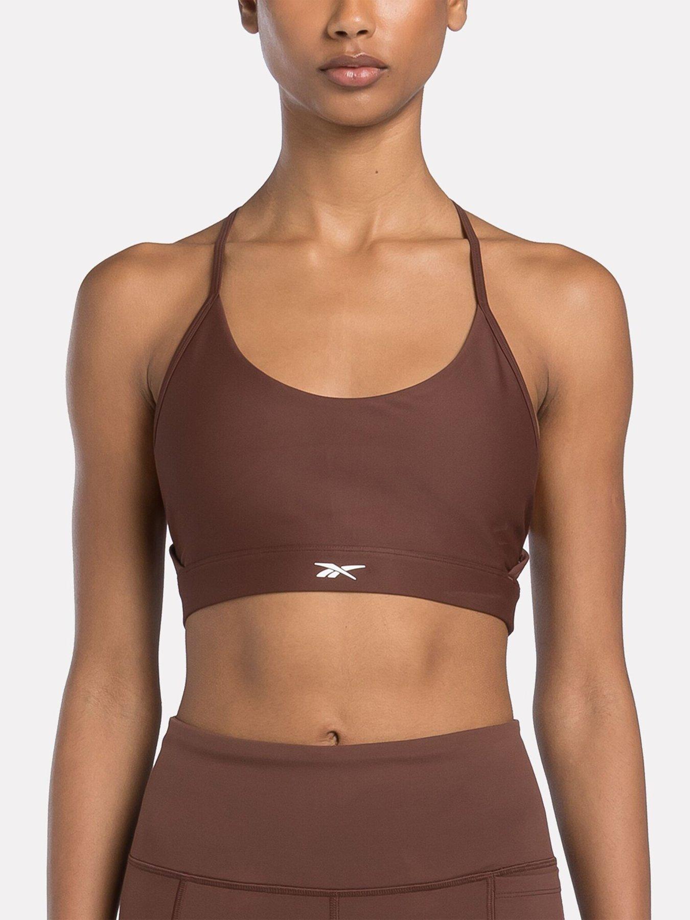 reebok-womens-training-lux-strappy-medium-support-sports-bra-brownfront