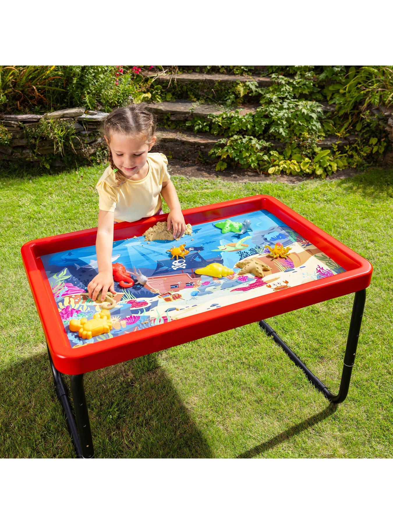 Image 3 of 7 of Playhouse Play Tray Activity Table with Sea Life and Dinosaur Play Mat Set
