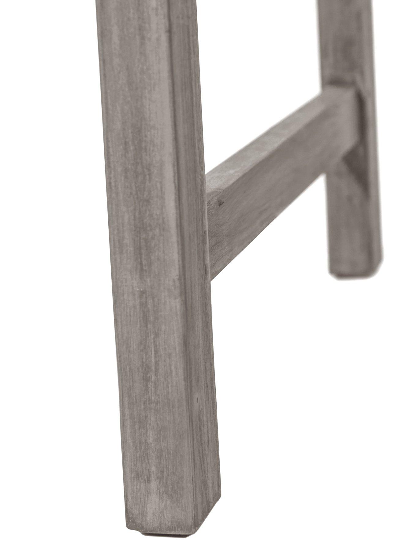 Image 5 of 7 of Pacific Lifestyle Cambridge Antique Grey Outdoor 3 Seater Acacia Wood Bench