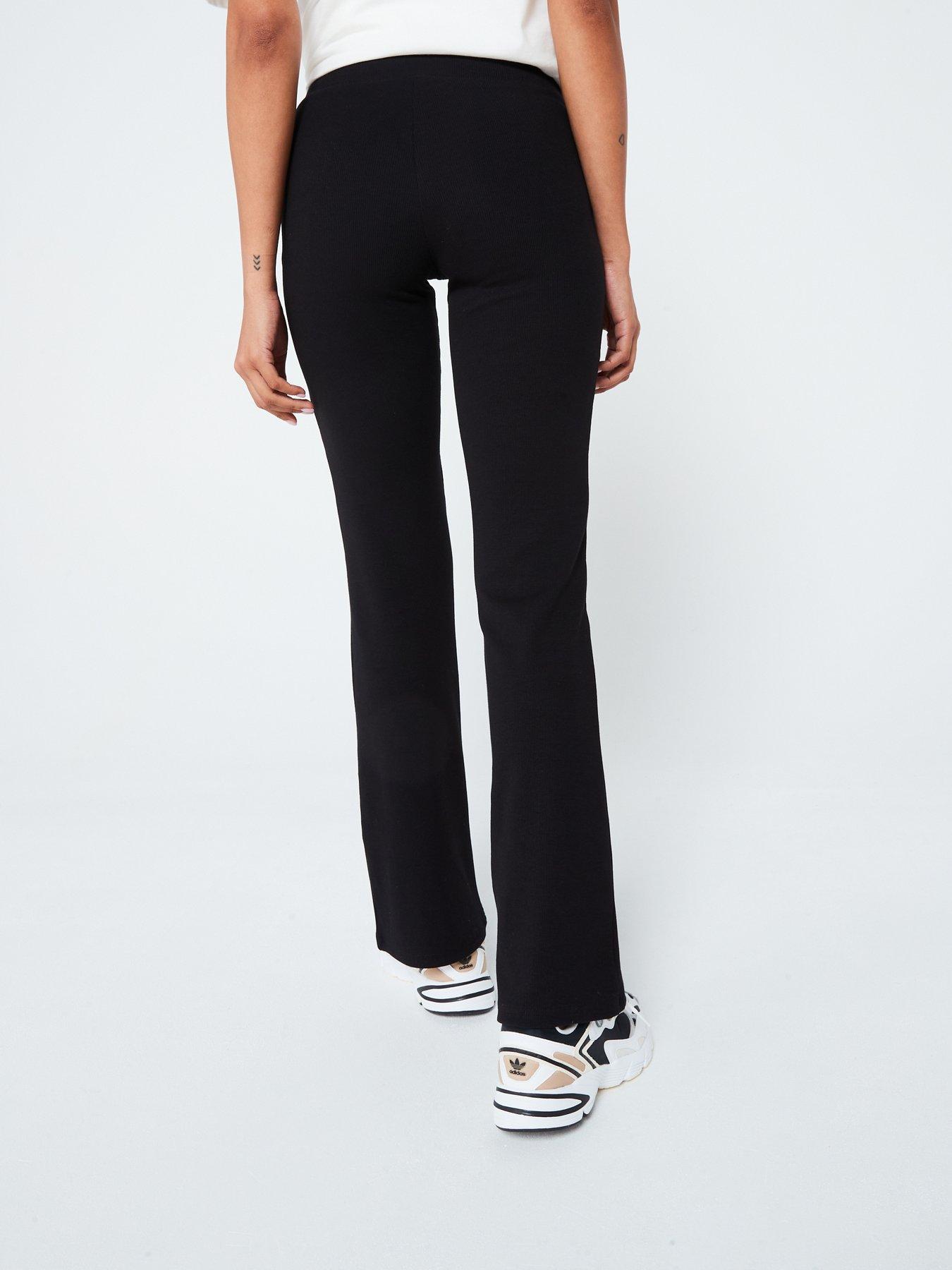 gym-king-womens-sports-luxe-flared-trouser-blackstillFront