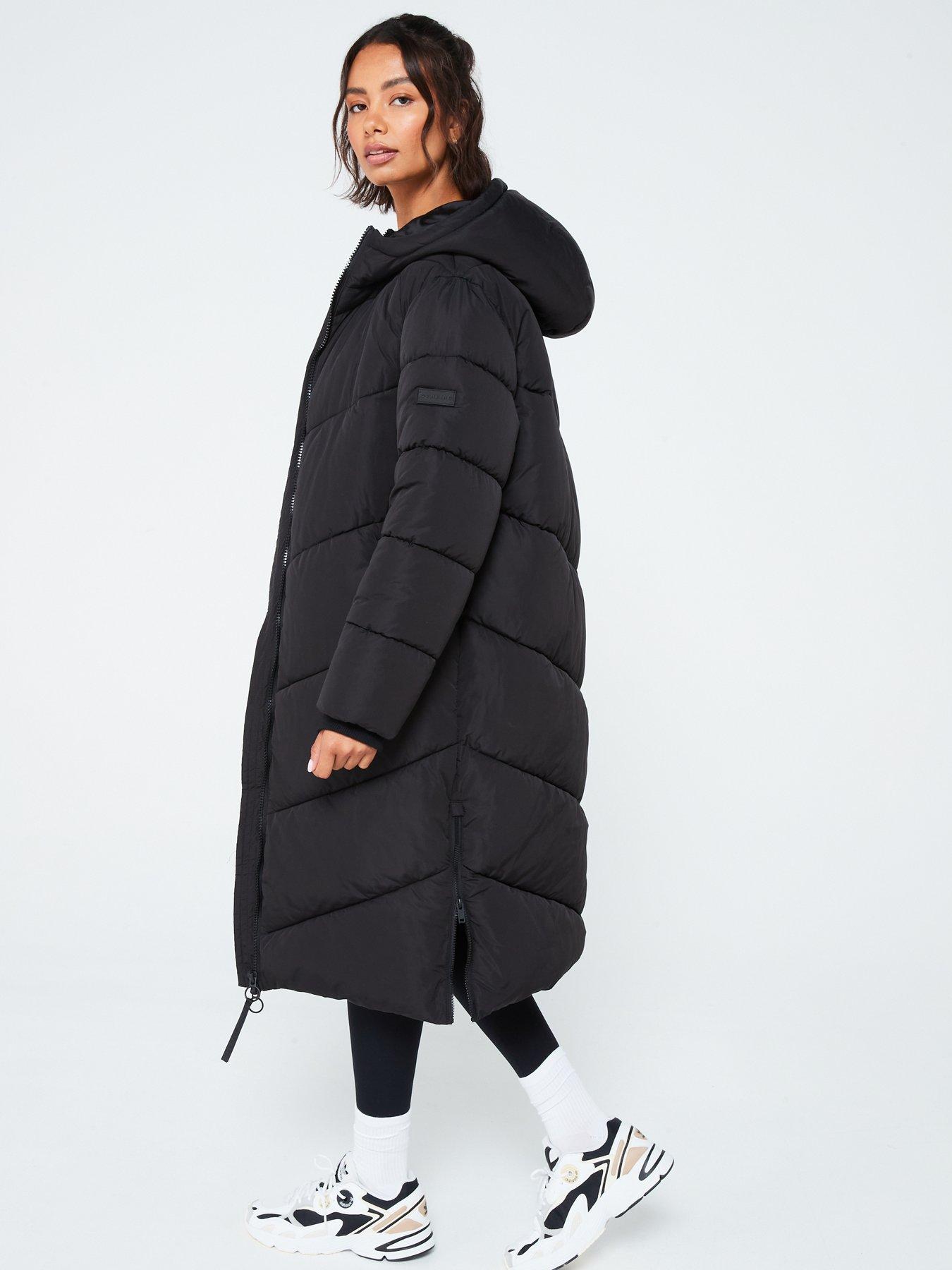 gym-king-womens-chevron-longline-puffer-blackdetail