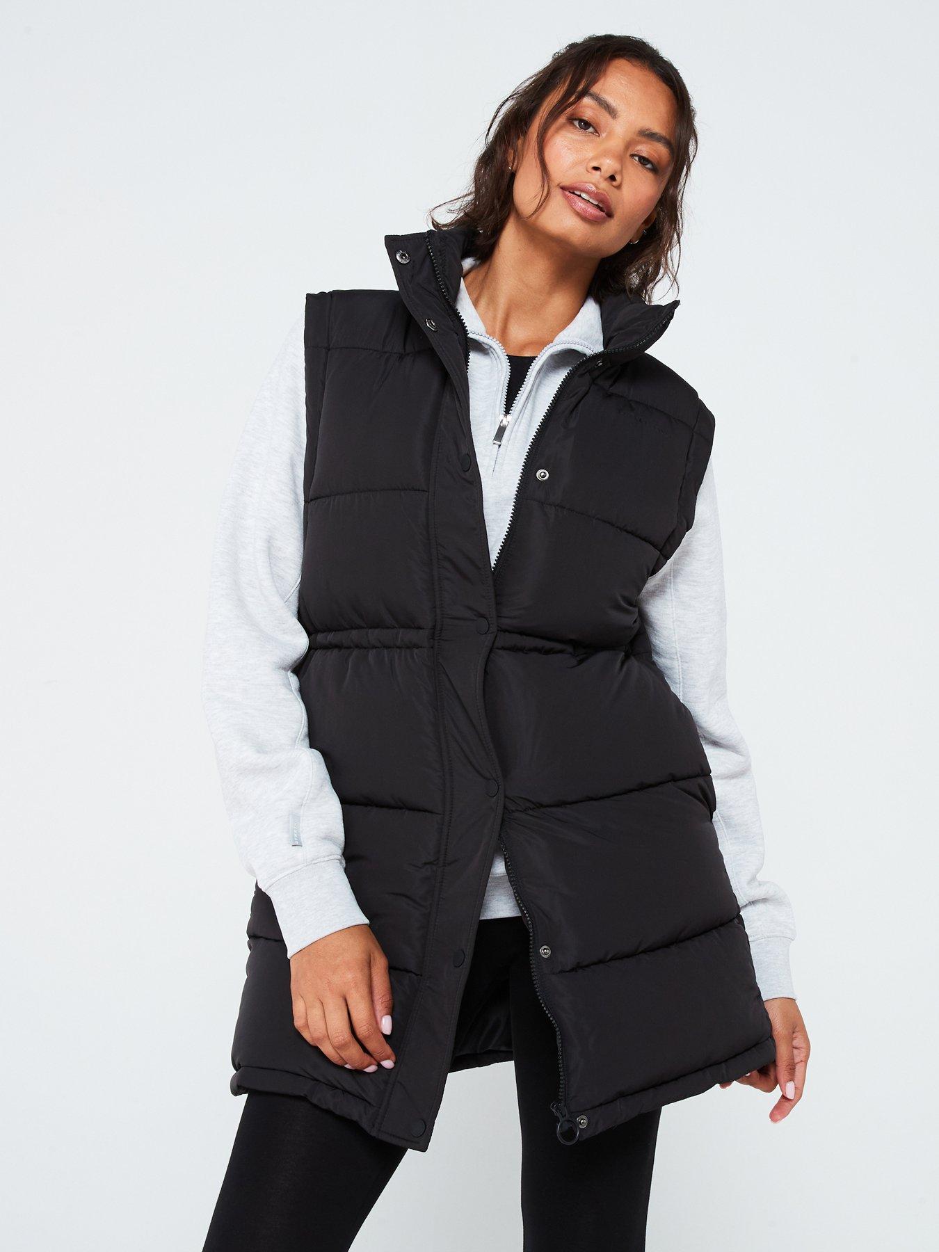 gym-king-womens-longline-gilet-blackfront