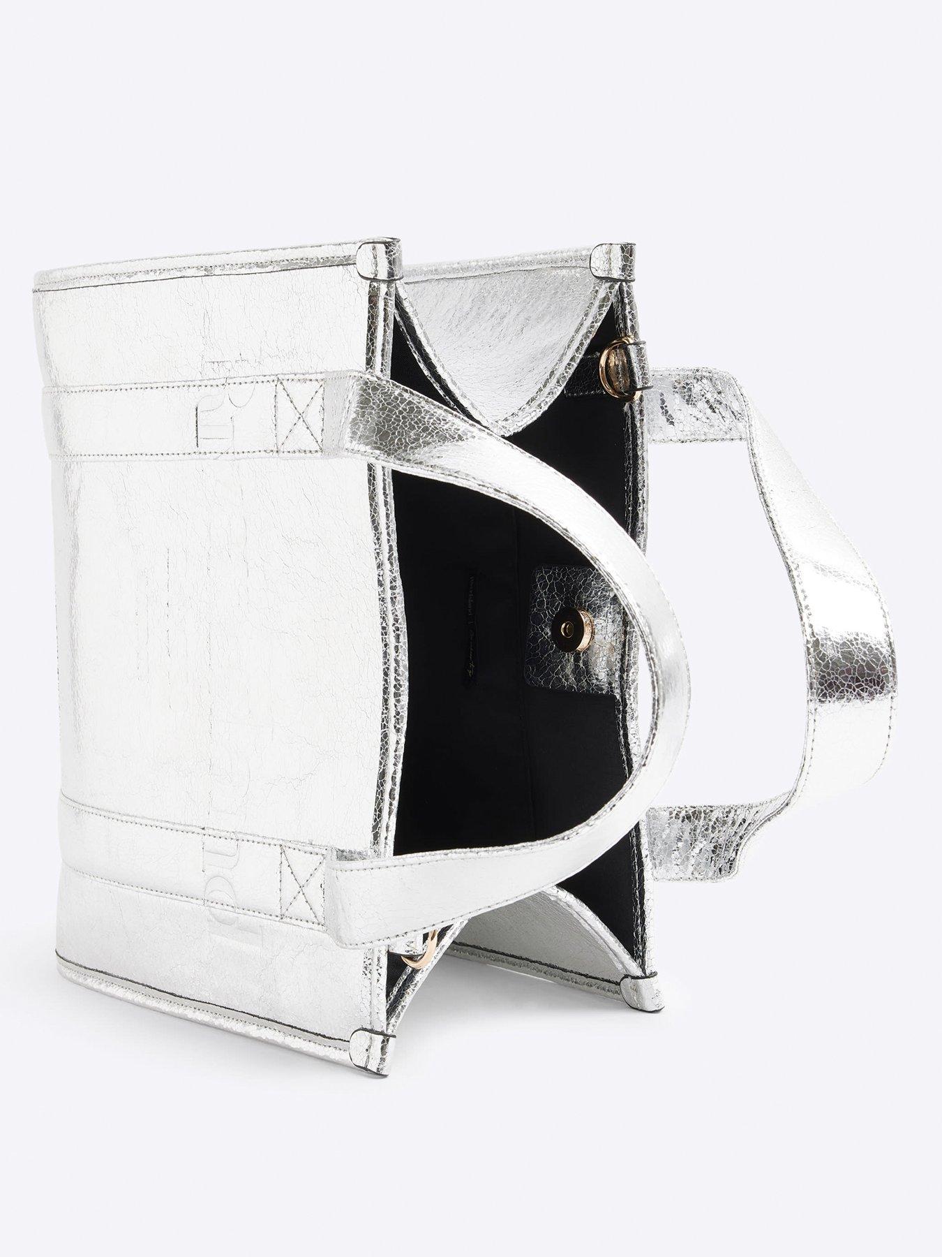 river-island-medium-tote-crossbody-bag-silverdetail