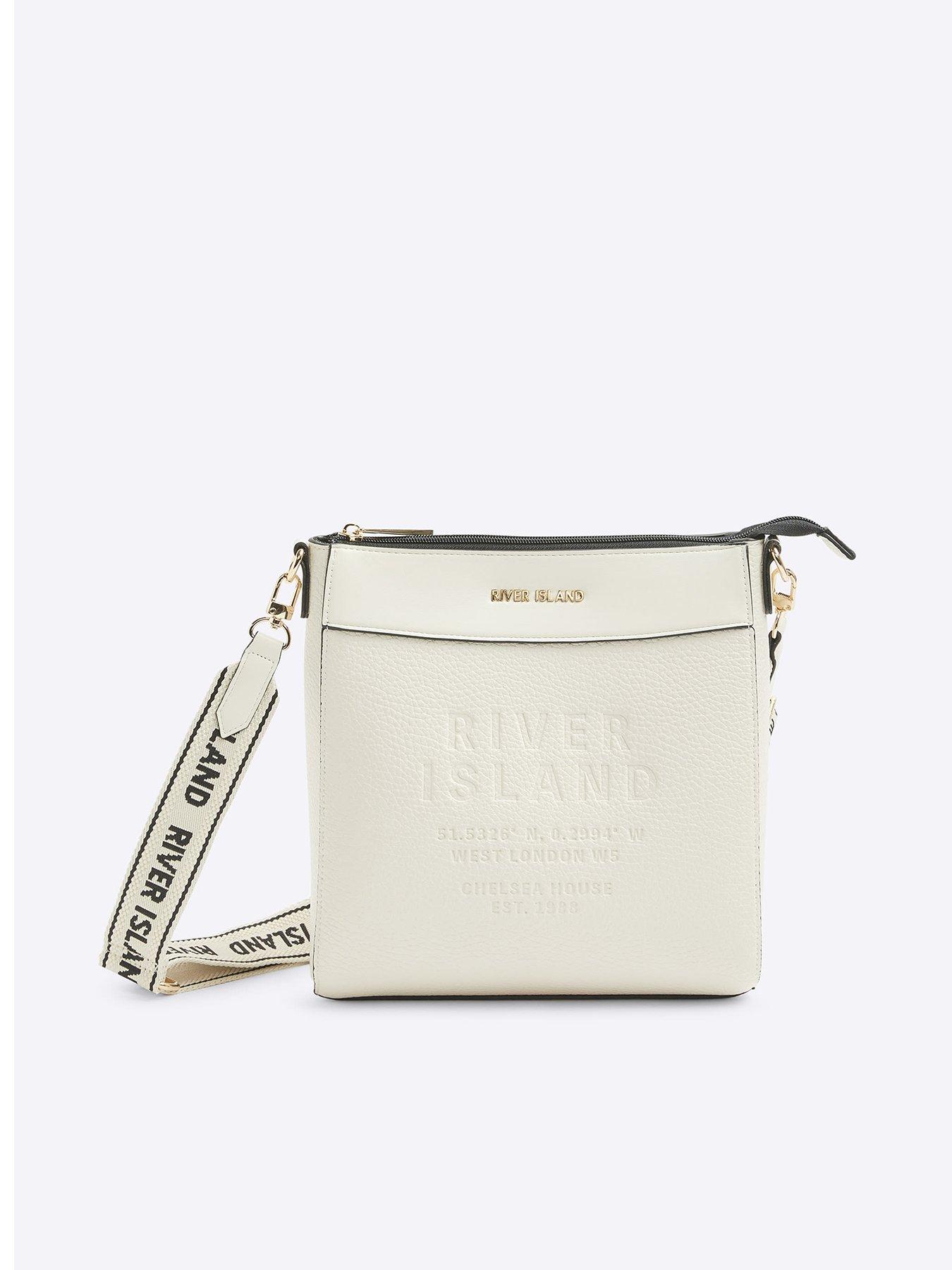 river-island-debossed-messenger-bag-cream