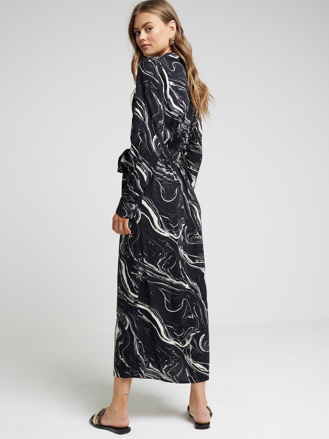 river-island-midi-marble-shirt-dress-blackstillFront