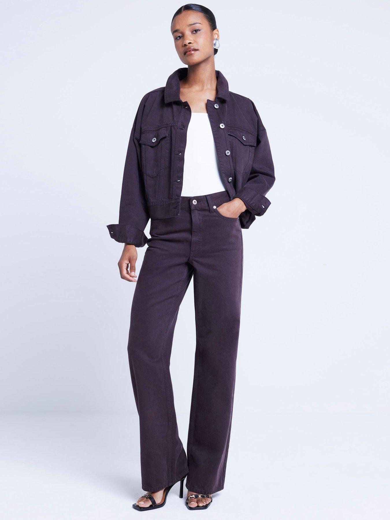 undefined Relaxed Straight Jean - Brown