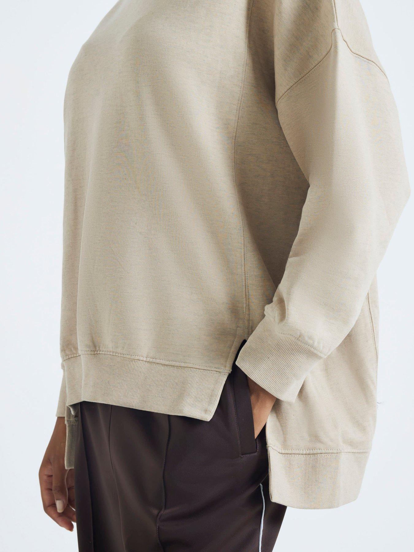 river-island-split-front-sweatshirt-beigeoutfit