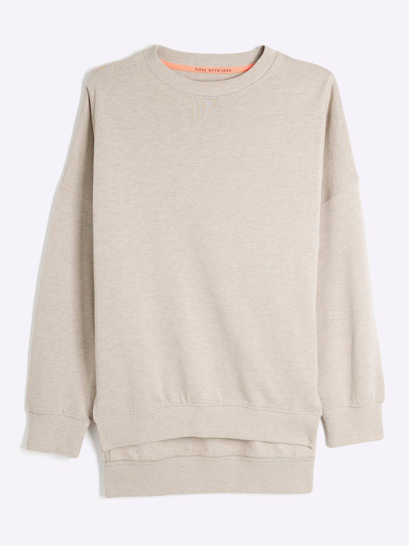 river-island-split-front-sweatshirt-beigedetail