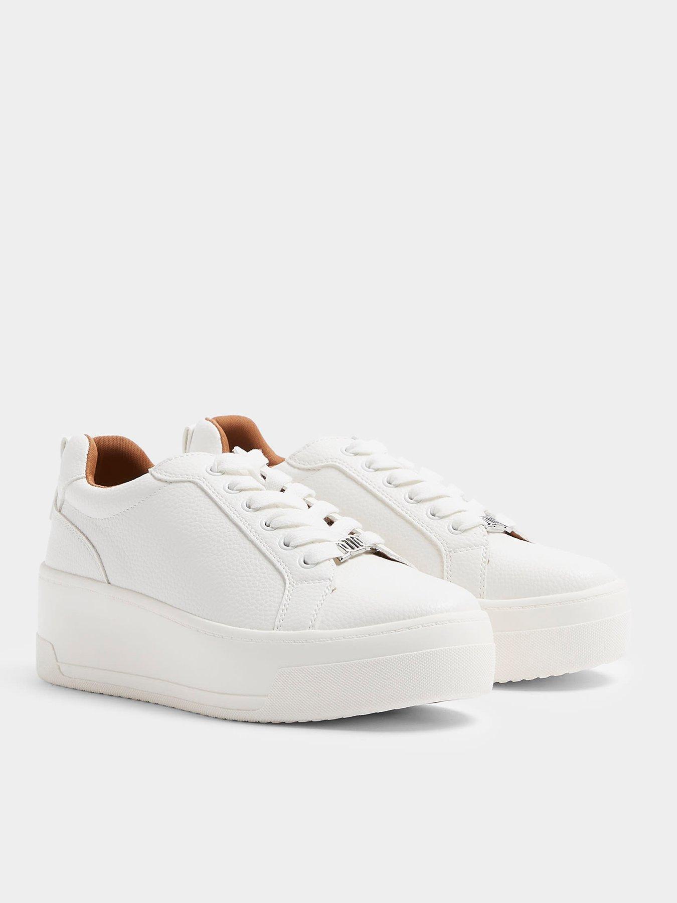 river-island-platform-lace-up-trainers-whiteoutfit