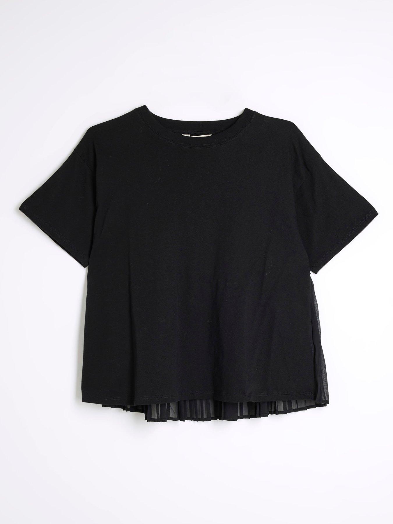 river-island-pleated-back-hybrid-t-shirt-blackdetail