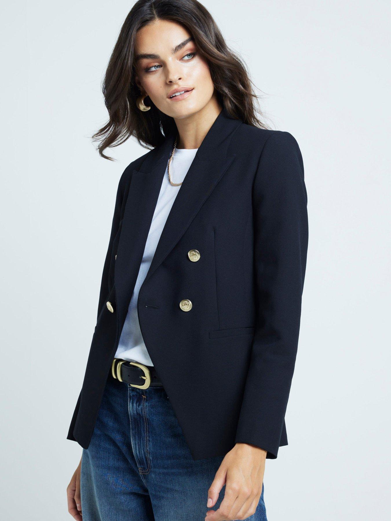 river-island-structured-blazer-black