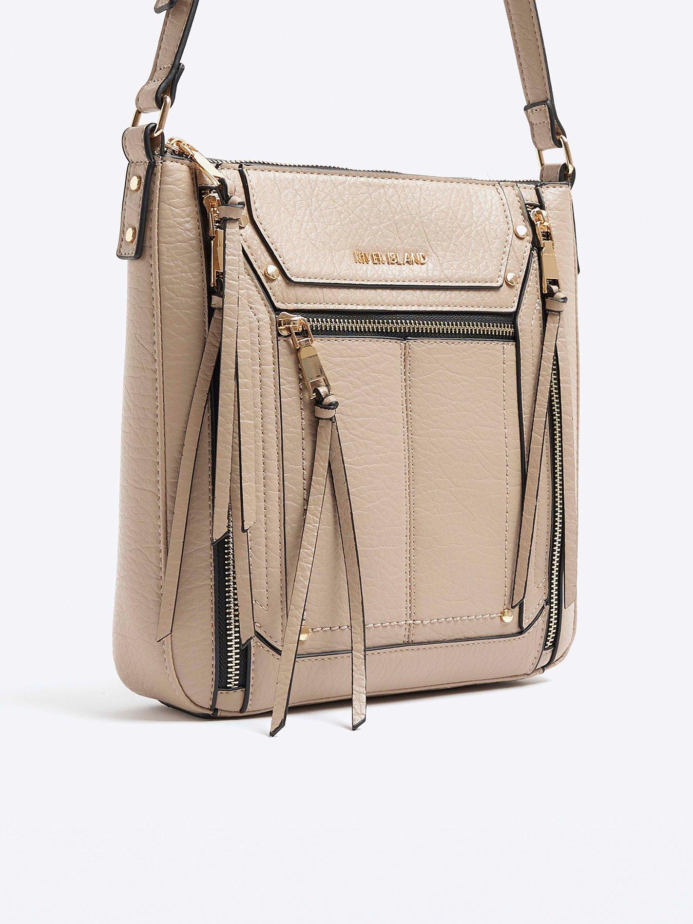 river-island-panelled-zip-messenger-dark-beigeback