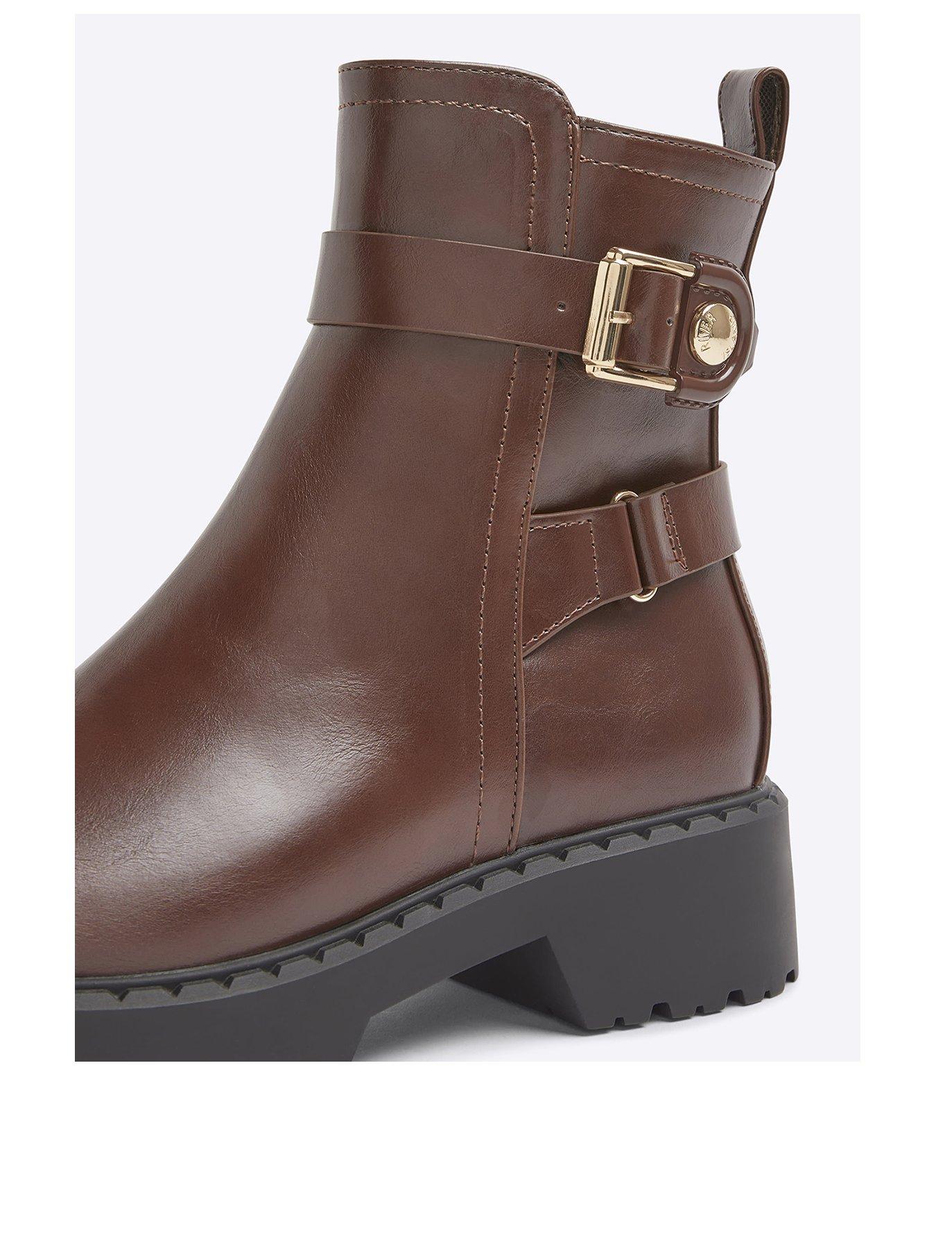 river-island-chunky-buckled-ankle-boots-brownoutfit