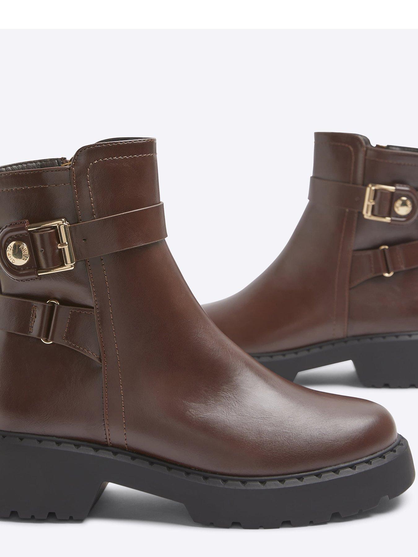 river-island-chunky-buckled-ankle-boots-browndetail