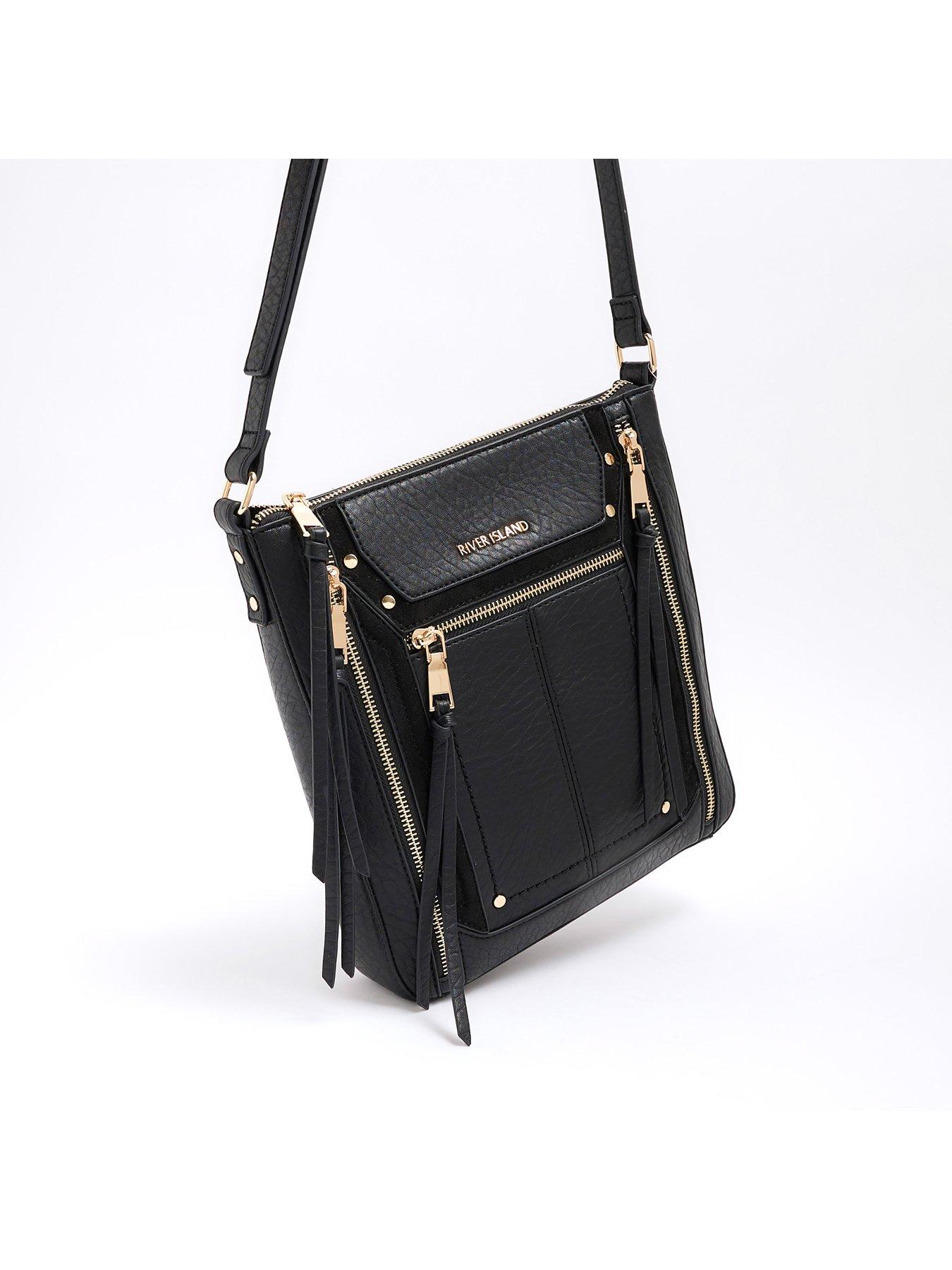 river-island-panelled-zip-messenger-bag-blackoutfit