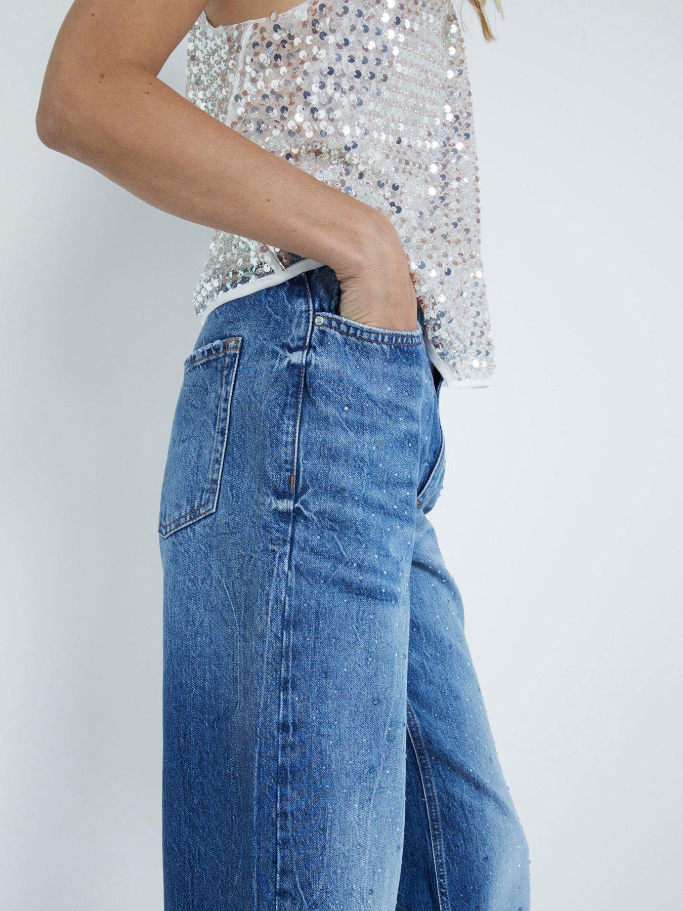 river-island-relaxed-embellished-straight-jeans-blueoutfit