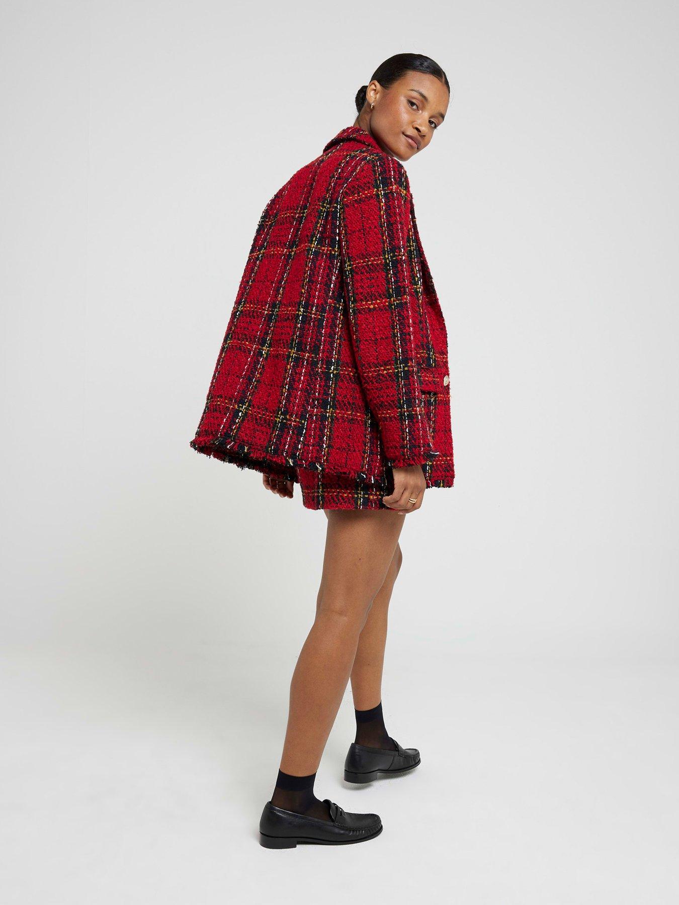 river-island-tartan-boucle-blazer-redstillFront