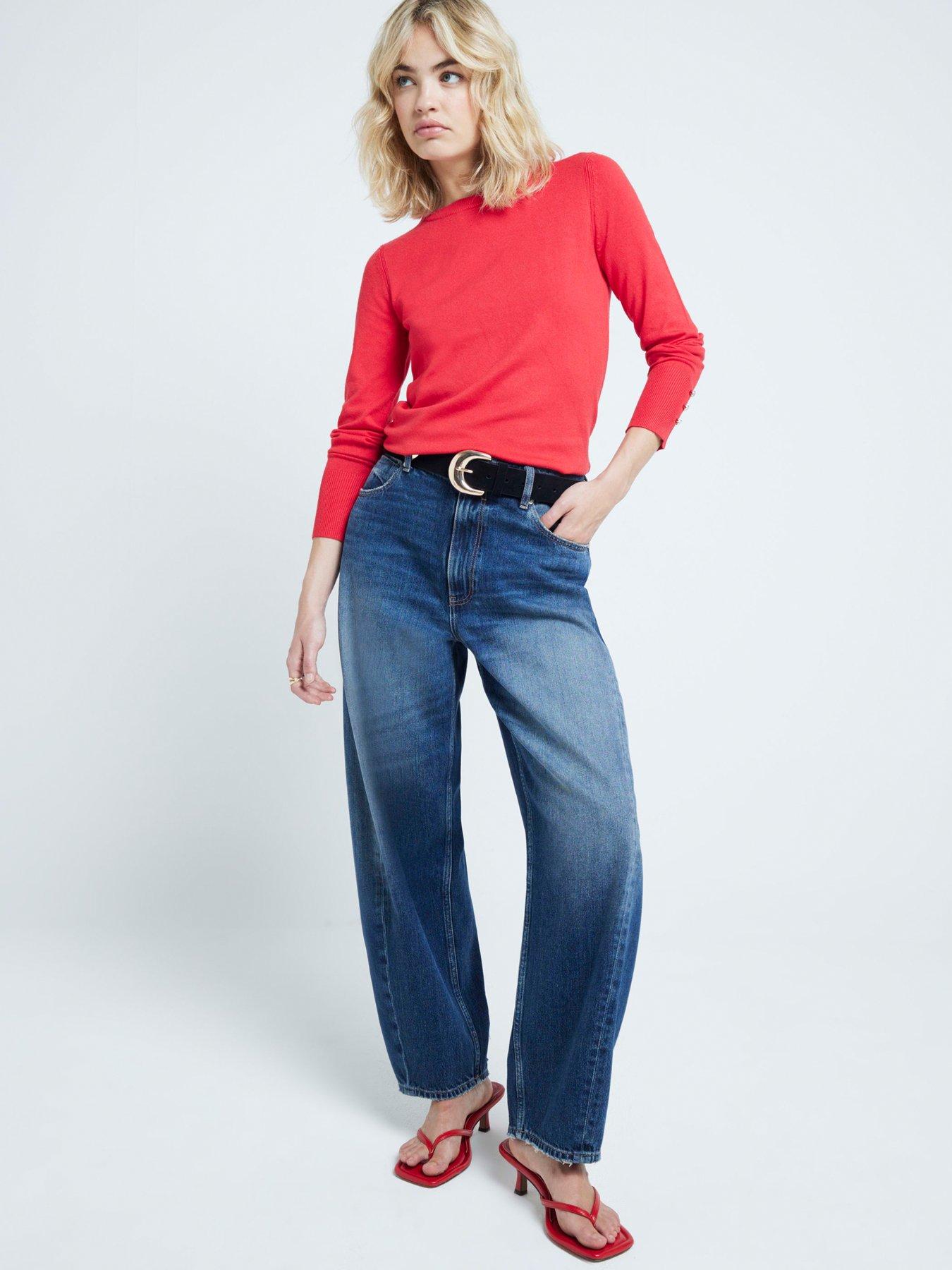 river-island-fine-knit-crew-top-redback