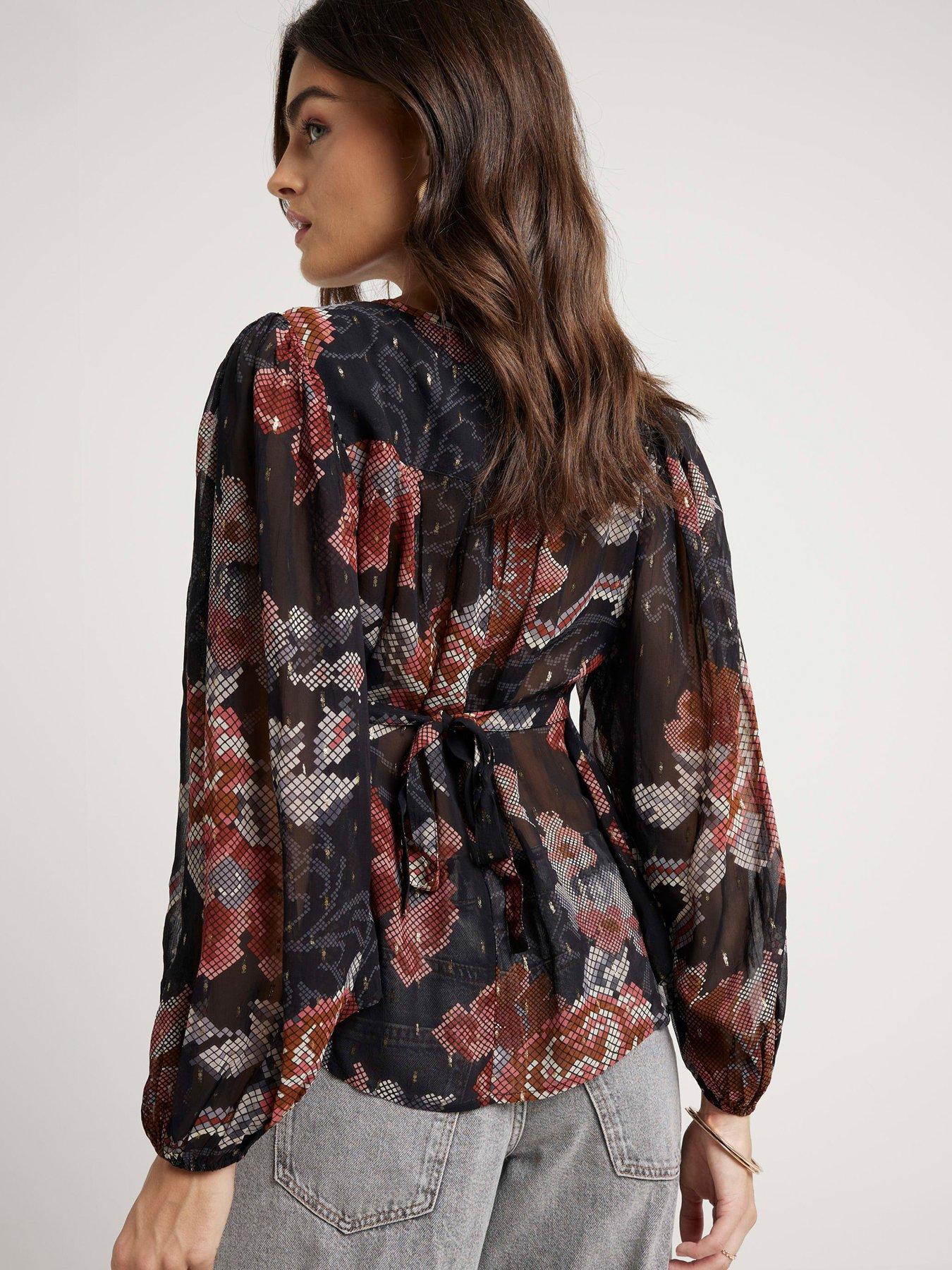 river-island-floral-smock-top-blackstillFront