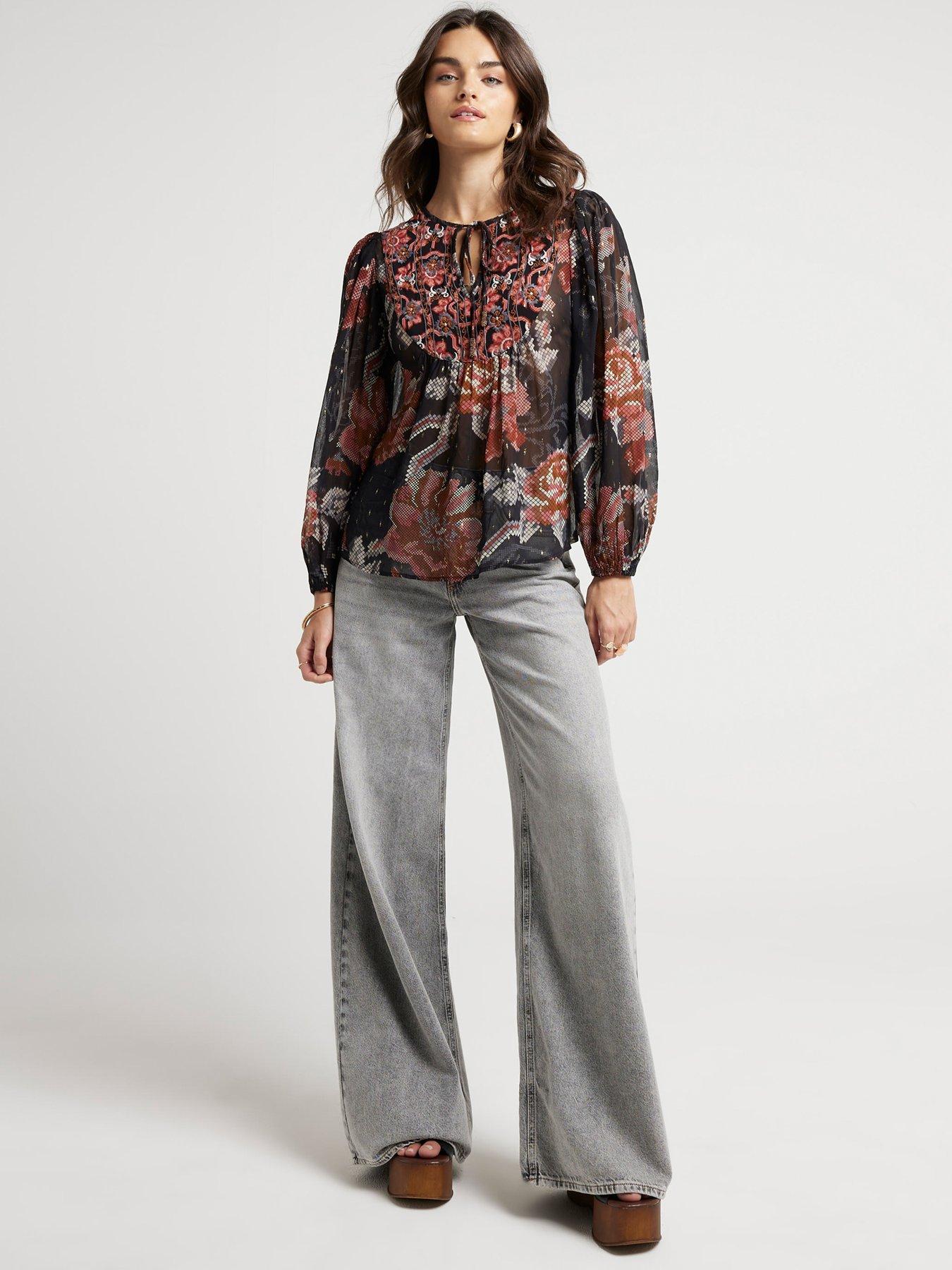 river-island-floral-smock-top-blackback