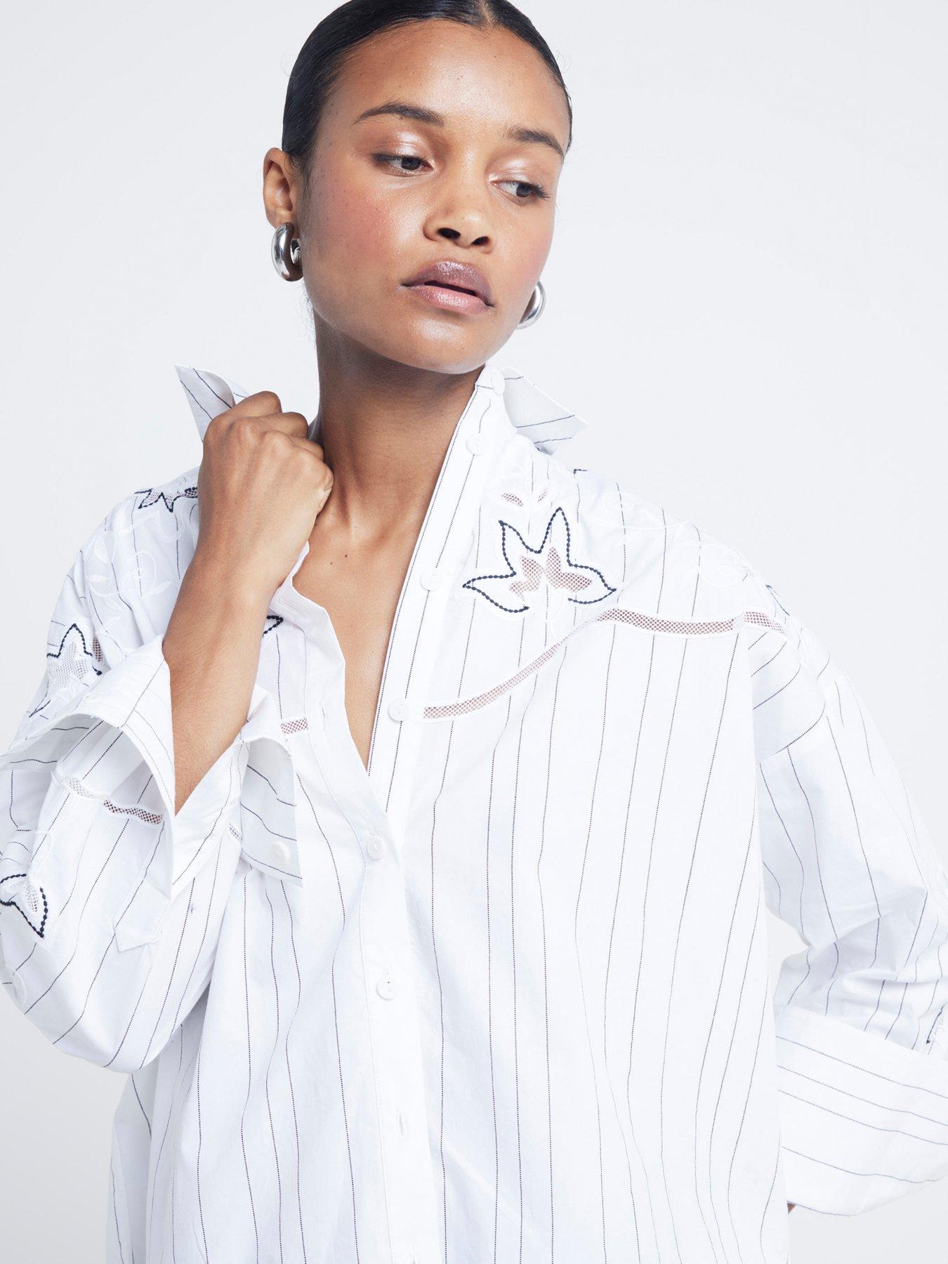 river-island-cutwork-stripe-shirt-creamoutfit