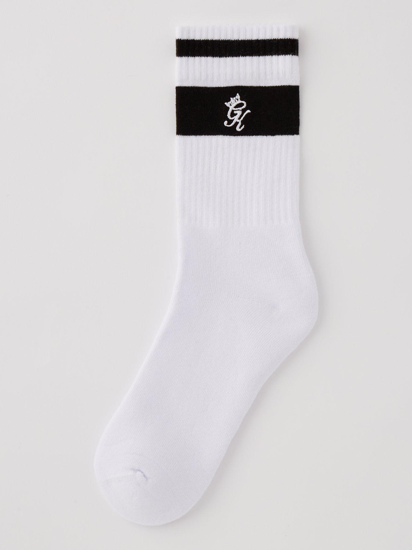 gym-king-unisex-ryu-sock-whitestillFront