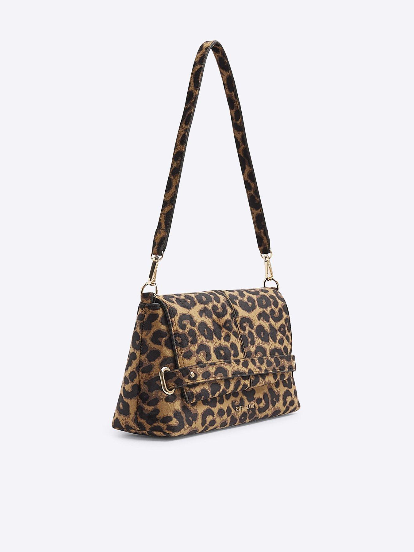 River island leopard print purse sale