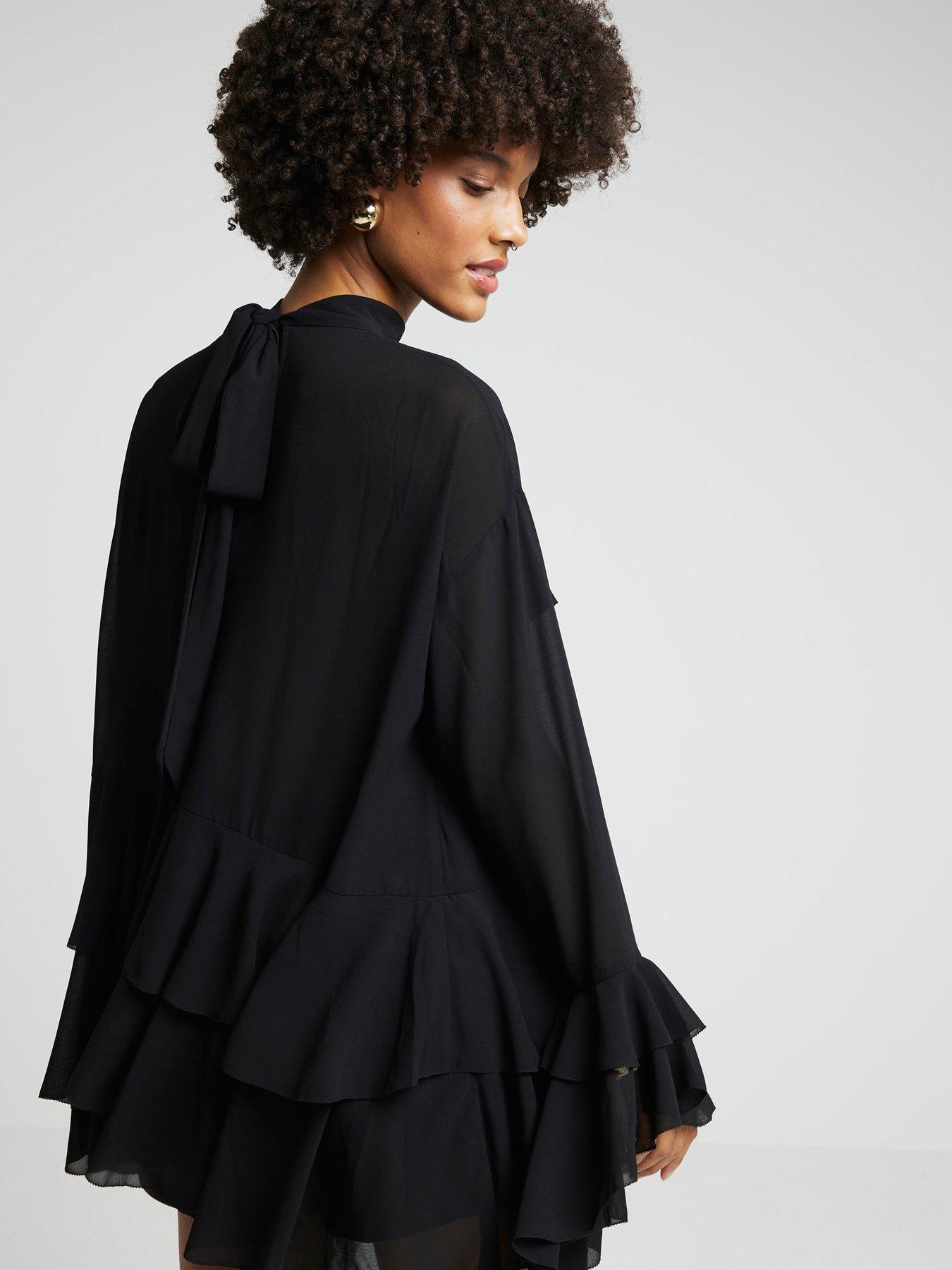 river-island-ruffle-detail-blouse-blackstillFront