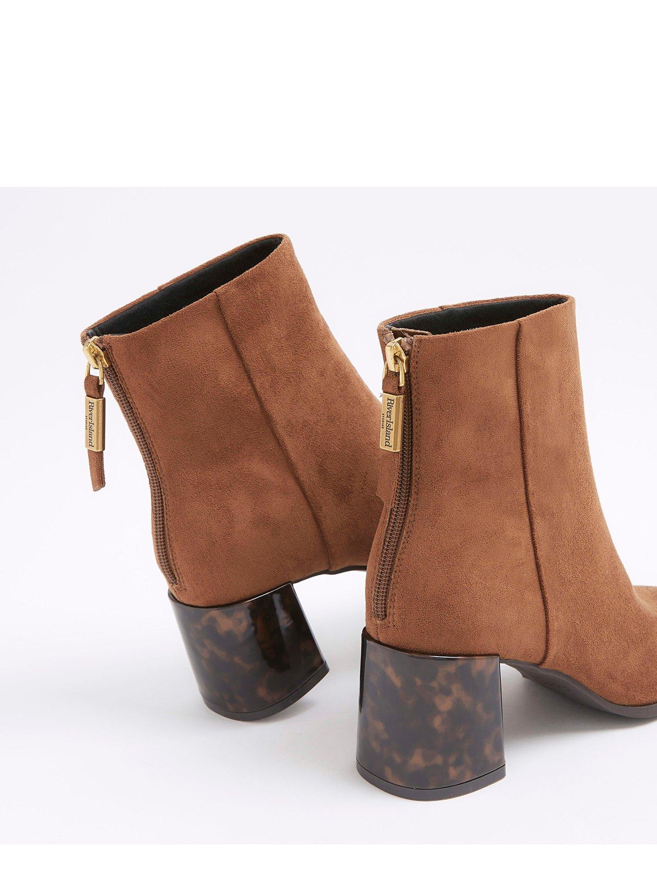 river-island-feature-block-heel-ankle-boots-browndetail