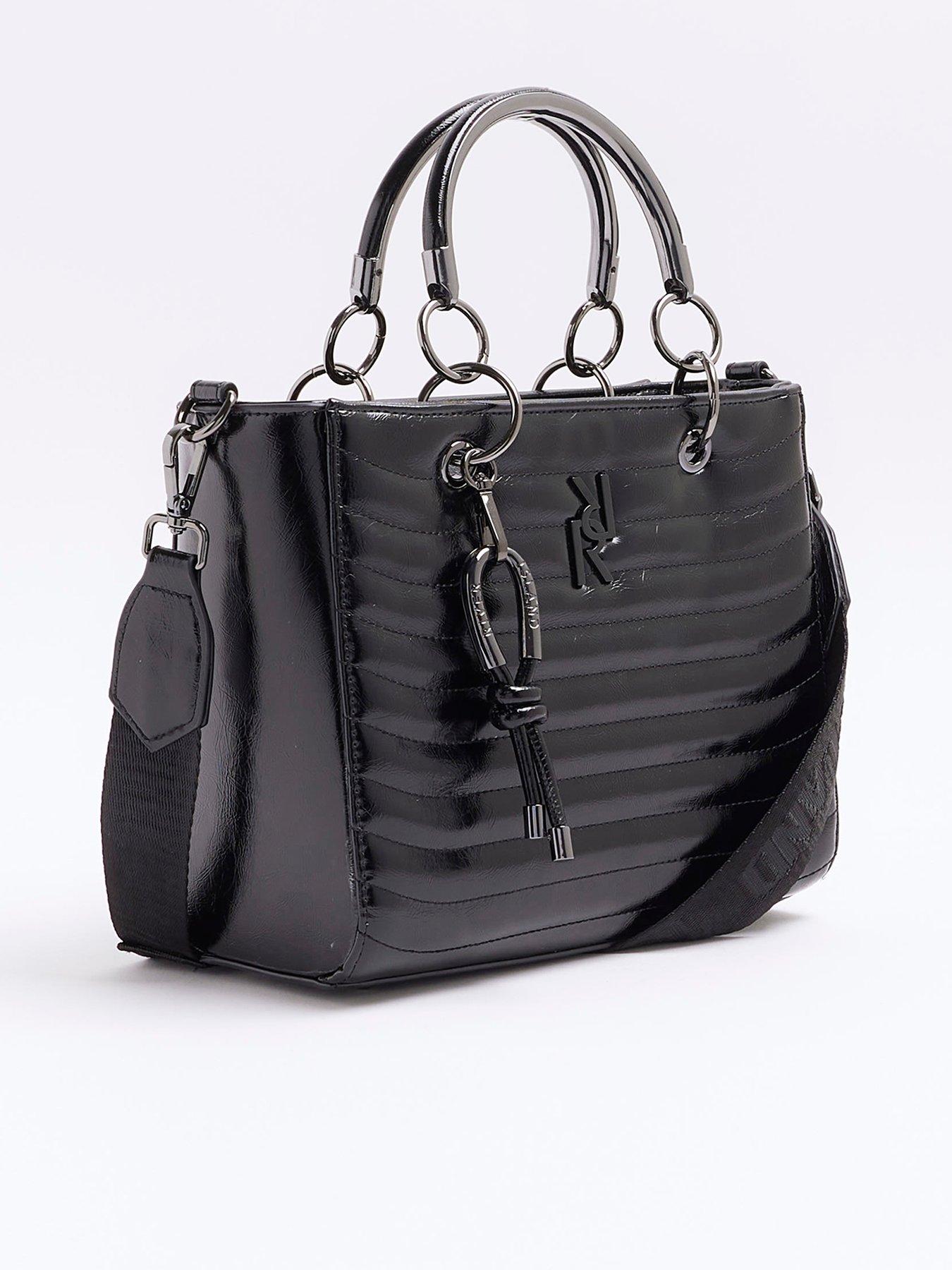 river-island-drench-quilted-tote-blackback